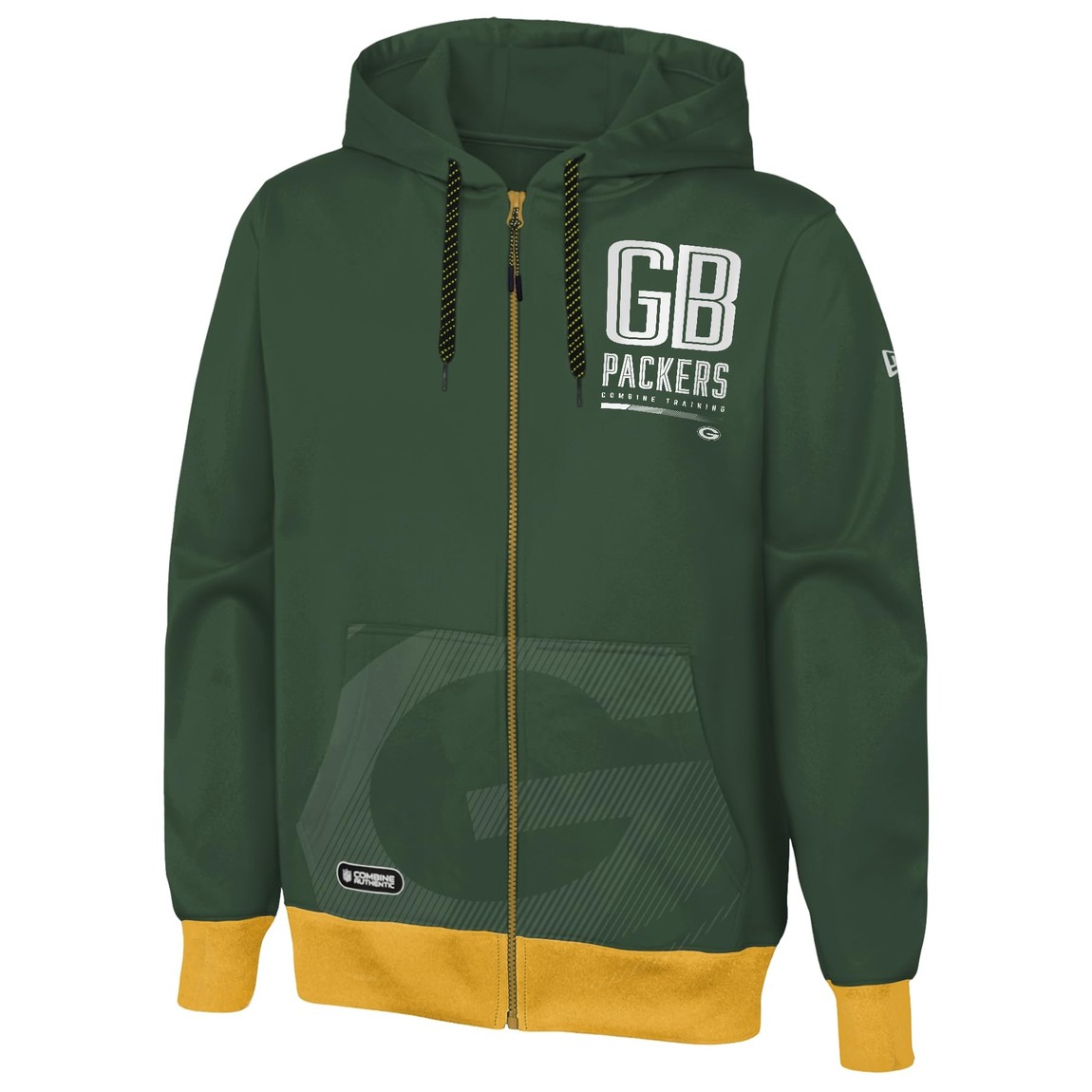 Outerstuff NFL グリーンベイ・パッカーズ Green Bay Packers フルジップ フーディー パーカー フリース ジャケット グリーン メンズ 公式ライセンス