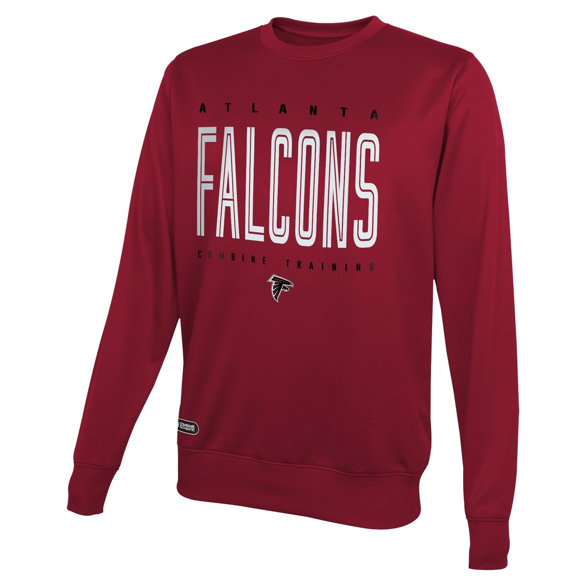 Outerstuff NFL アトランタ・ファルコンズ Atlanta Falcons スウェット クルーネック パフォーマンスフリース ブラック トレーナー 長袖 トップス