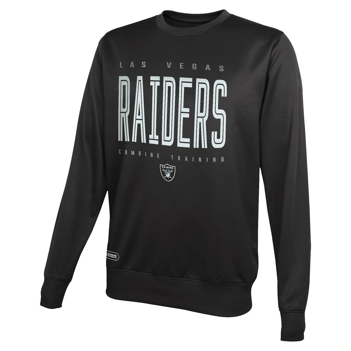 Outerstuff NFL ラスベガス・レイダース Las Vegas Raiders クルーネック プルオーバー スウェット トレーナー パフォーマンスフリース ブラック