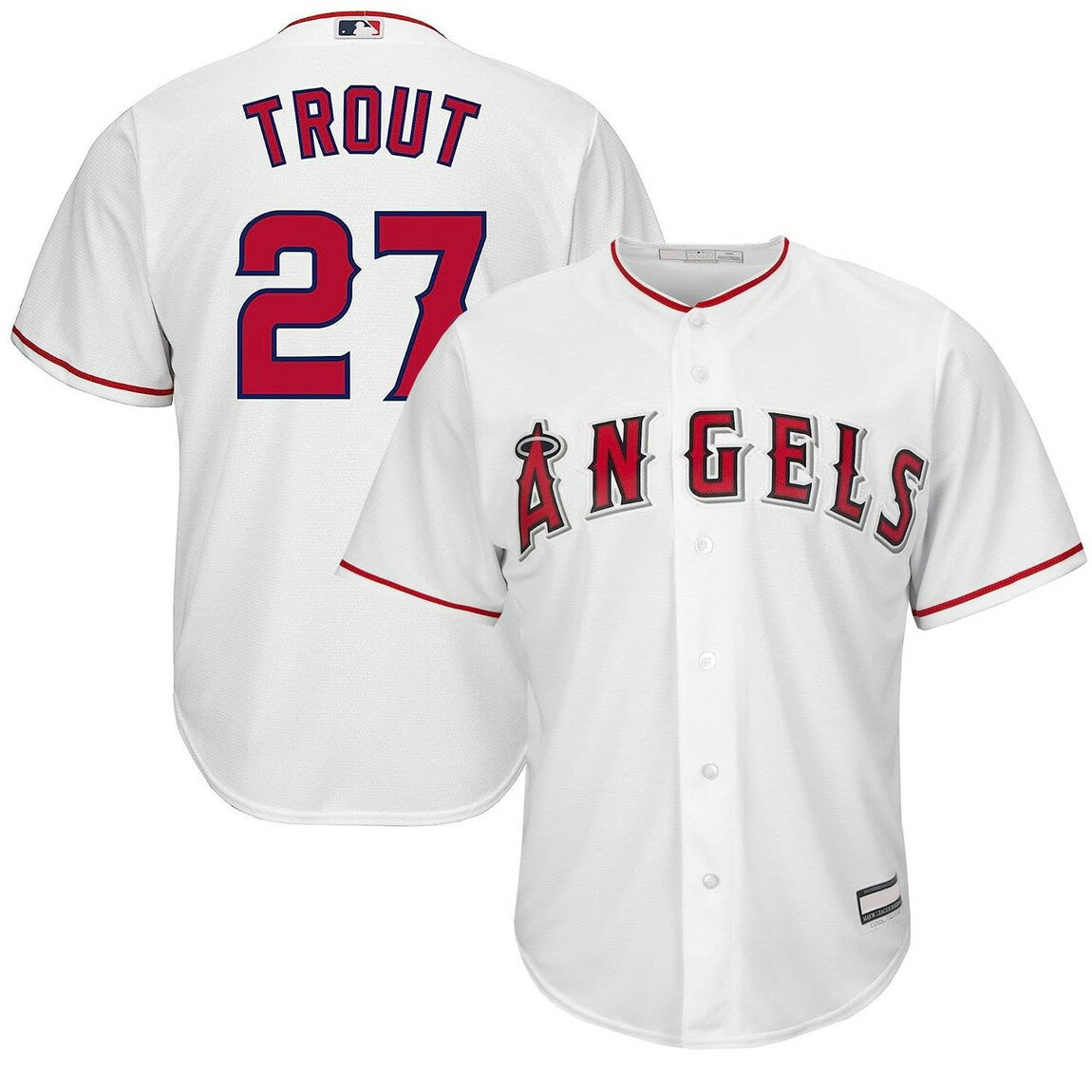 Outerstuff MLB ロサンゼルス・エンゼルス Los Angeles Angels マイク・トラウト Mike Trout レプリカユニフォーム ジャージ ホワイト ホーム ユース キッズ