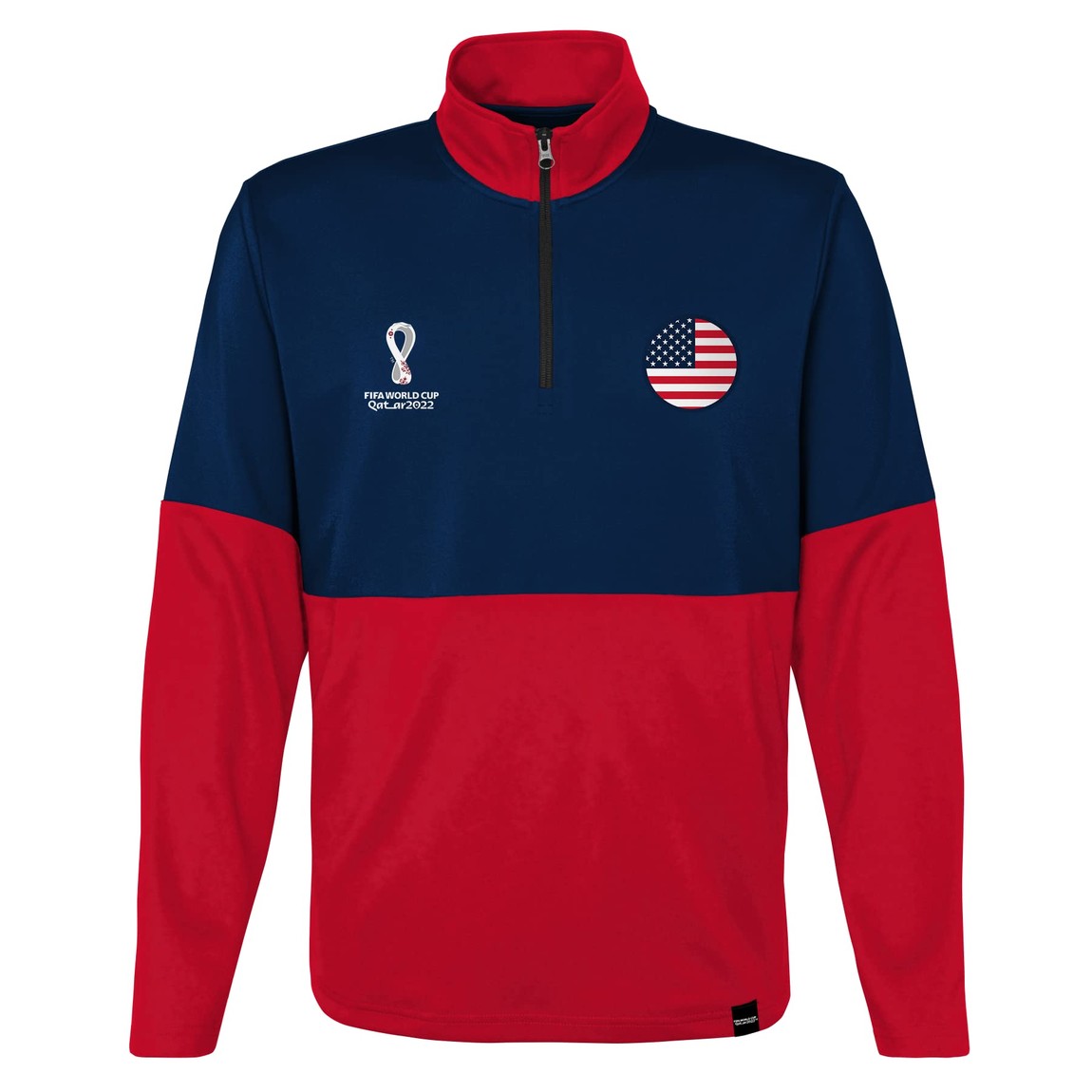 Outerstuff FIFAワールドカップ FIFA World Cup ハーフジップ トップス レッド ネイビー サッカー プルオーバー 長袖