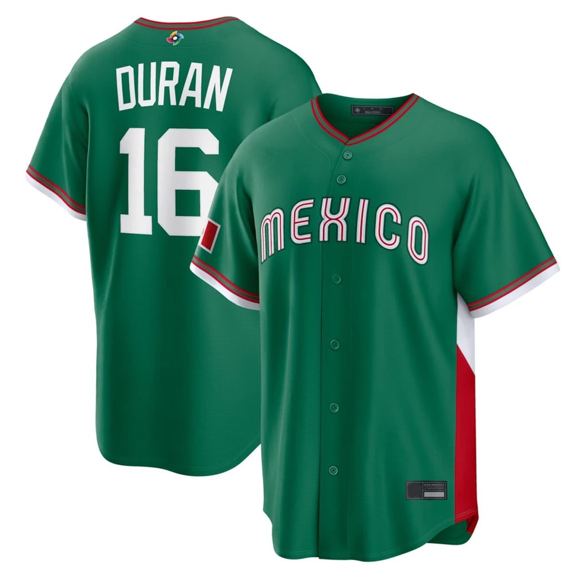 Outerstuff WBC メキシコ代表 Mexico National Team ジャレン・デュラン Jarren Duran ベースボール ジャージ グリーン キッズ ユース 公式ライセンス