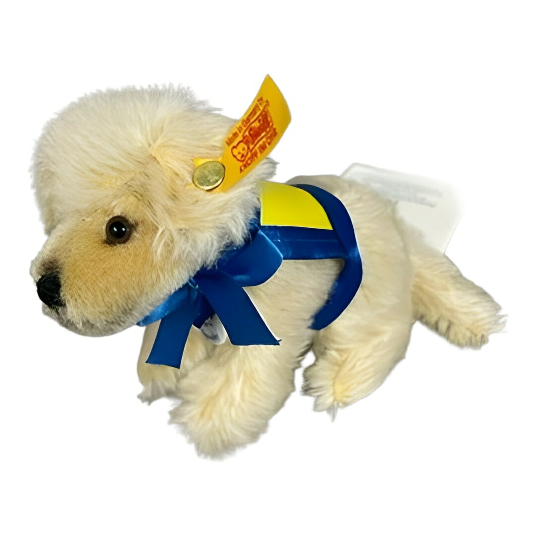 シュタイフ サービス vest レトリバー ブロンド シュタイフ モヘア Spunky 11cm 2005年製 Steiff 031380 service vest ぬいぐるみ