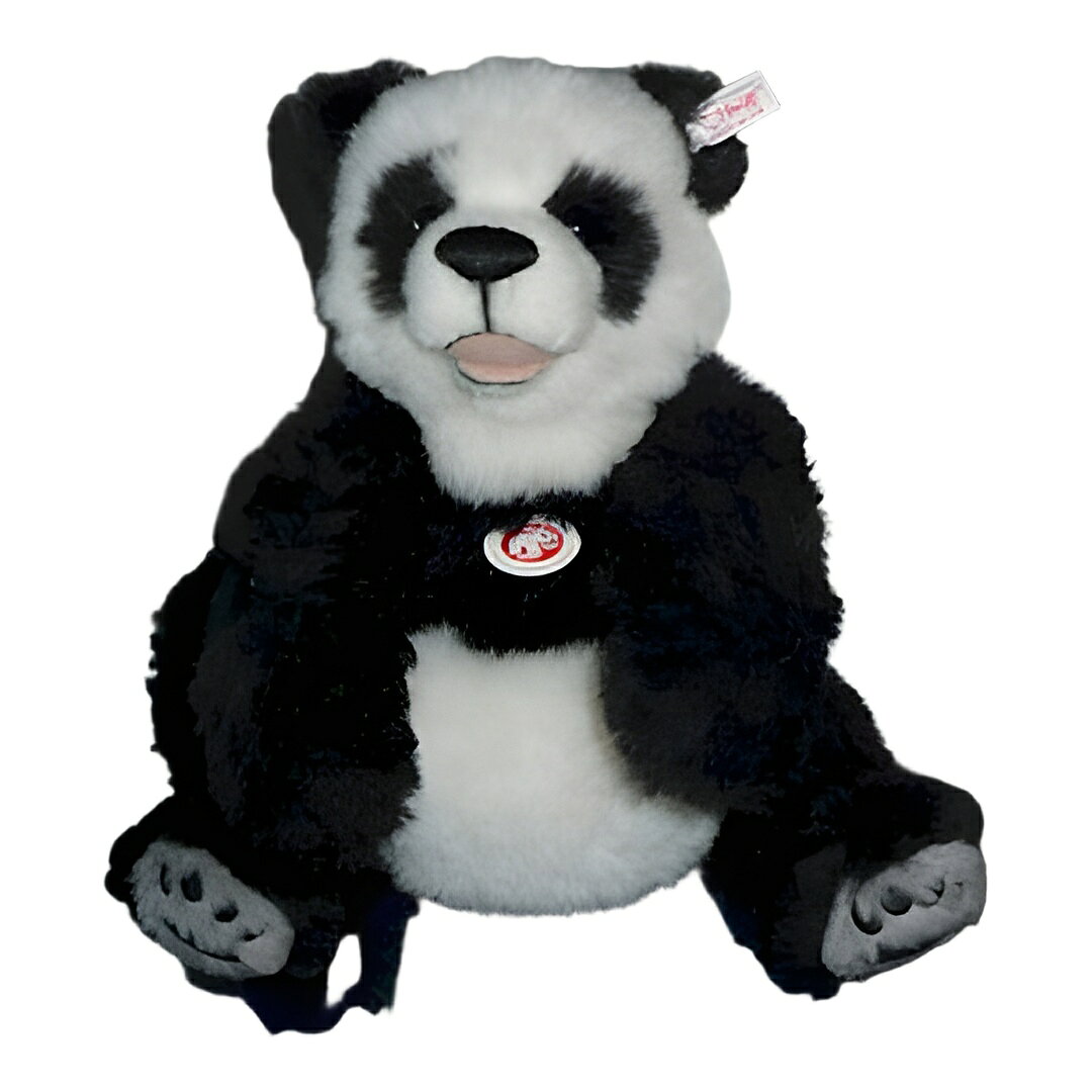 シュタイフ アルパカ Pummy パンダ マスターピース ブラック ホワイト 37cm 2010年製 Steiff 036590 ぬいぐるみ
