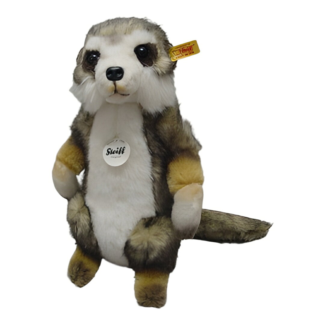 シュタイフ 織毛 ファー Sancho ミーアキャット ブラウン ティップド 29cm 2015年製 Steiff 070280 ぬいぐるみ