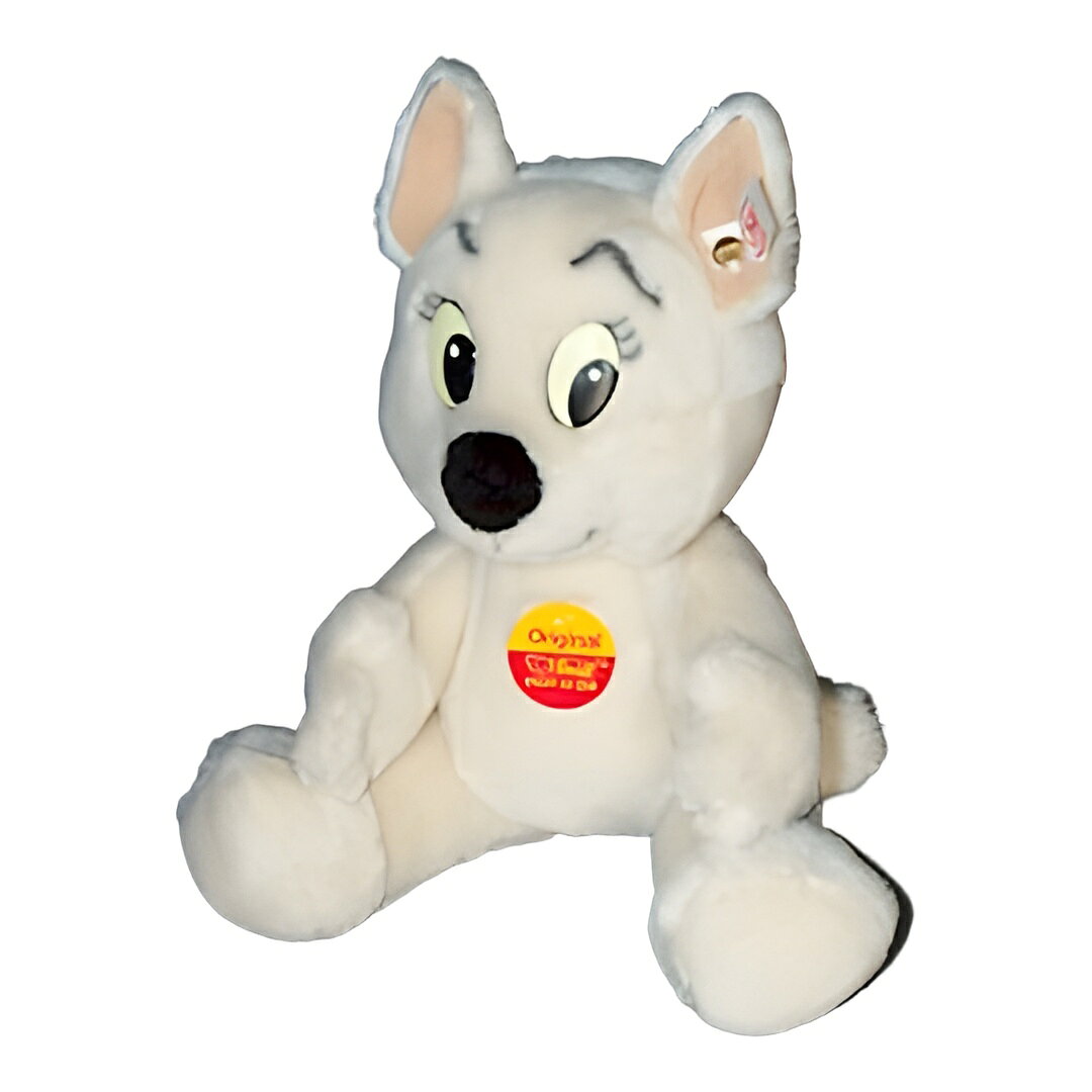 シュタイフ 織毛 ファー トム Poes ホワイト 28cm 2001年製 Steiff 660023 ぬいぐるみ