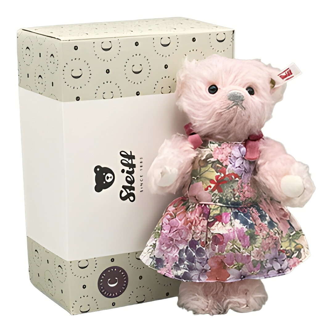 シュタイフ ピンク リバティ ドレス ピンク シュタイフ モヘア テディベア 18cm 2026年製 Steiff 679360 2 ぬいぐるみ