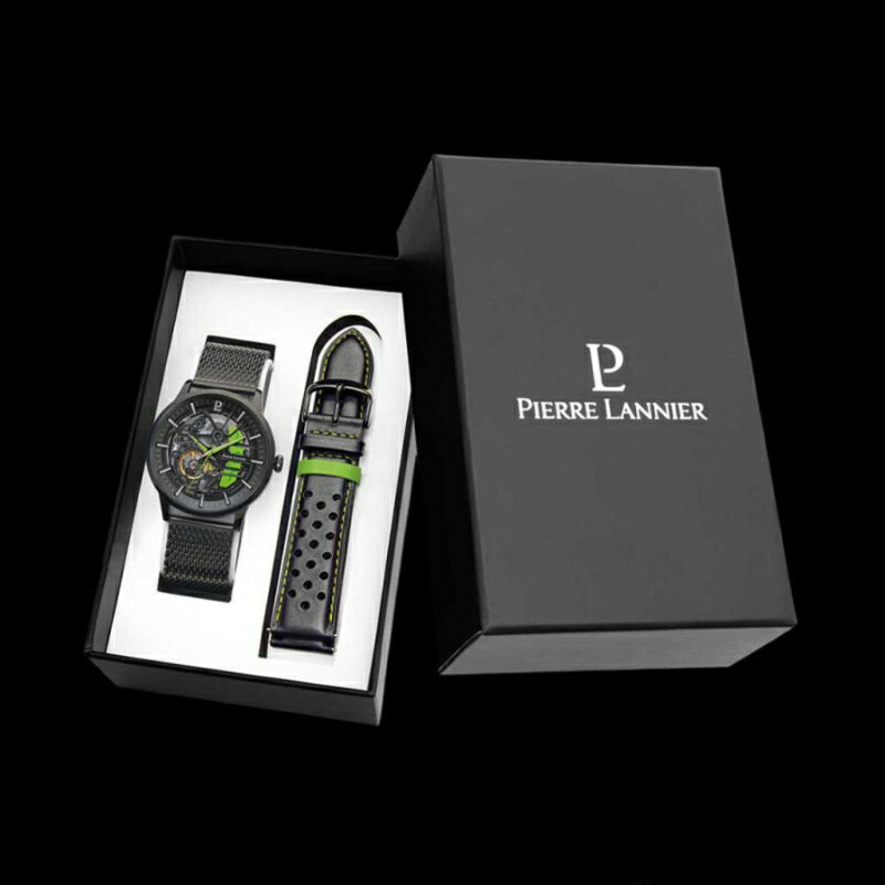 樂天商城 - Pierre Lannier Paddock オートマチック 腕時計 スケルトン 自動巻き メンズ
