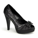 BETTIE-104.5インチ(約11.5cm)ハイヒールパンプスサテン/Pleaserプリーザーレトロな靴パーティーシンデレラサイズ大きい【送料無料】