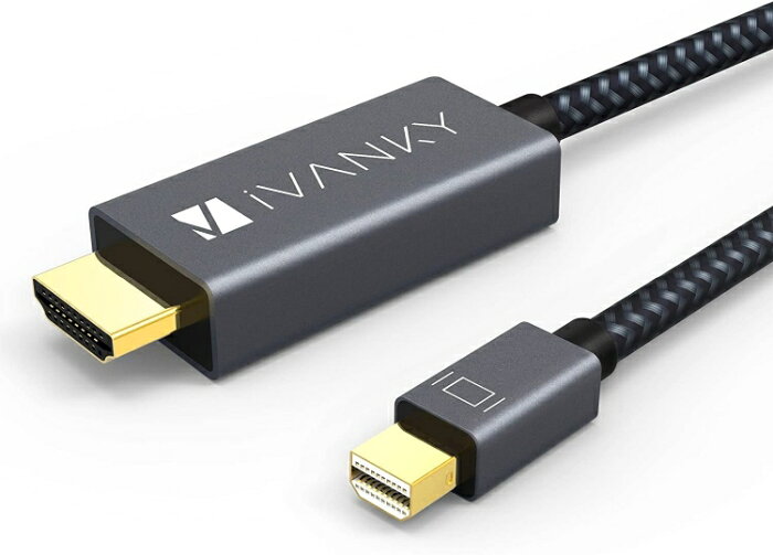 Mini DisplayPort→HDMI 変換 ケーブル iVANKY フルHD1080P対応/2M/ Surface Pro/Dock MacBook Air/Pro iMac ディスプレイ AV アダプタ対応 Thunderbolt 2 to HDMI 耐久変換ケーブル Mini DP ミニディスプレイポート サンダーボルト