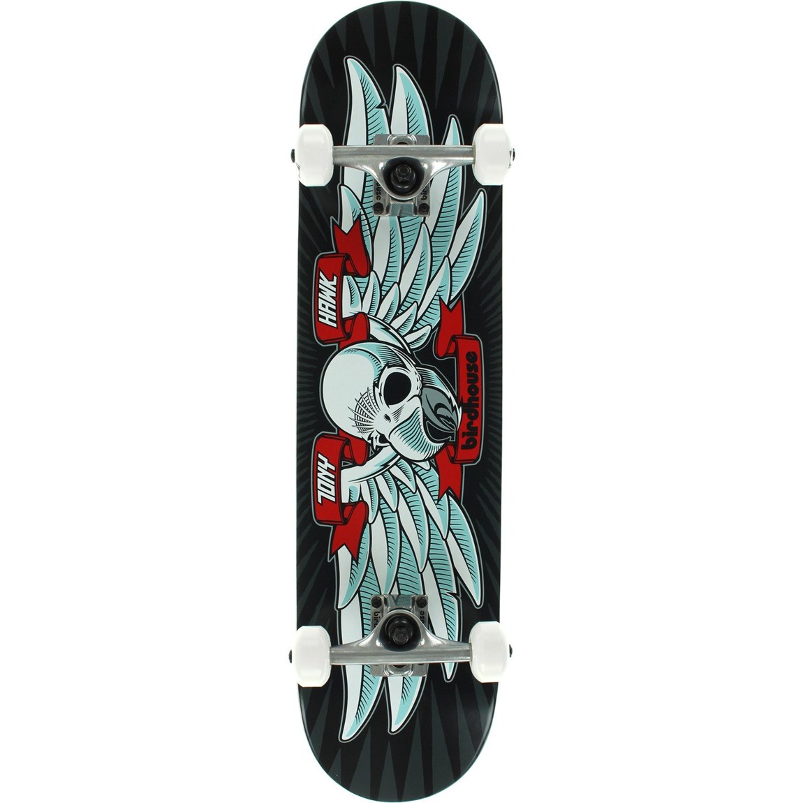 PRODUCT DETAILS Birdhouse Flying Falcon コンプリート スケートボード 7.5インチ 7.5"【商品仕様】・ 種別：コンプリート（完成品）・ デッキ幅：7.5インチ（約19.05cm）・ デッキ素材：7層ハードロックメイプル・ トラック：Birdhouse 4.75インチ Raw finish・ ウィール：52mm 95a・ ベアリング：Abec 5・ 状態：組み立て済み【特徴】・ Birdhouseの定番シリーズ「Flying Falcon」のコンプリートセットです。・ 7.5インチ幅のデッキを採用しており、小柄な方やスケートボードを始める初心者の方に適したサイズ感です。・ 95aのウィールを装備しており、一般的なハードウィールよりも路面の凹凸に対して寛容な乗り心地です。・ 組み立て済みの状態で提供されるため、開封してすぐに使用を開始できます。【ご注意】・ 海外並行輸入品のため、付属の説明書がある場合は英語表記となります。 ■ 商品について 海外輸入品（説明書は英語表記の場合あり） ■ ご注意 ・掲載画像は実物に近い色味になるよう調整しておりますが、ご利用の環境により差異が生じる場合があります。・複数店舗で在庫を共有しているため、ご注文後に在庫切れとなる場合がございます。 ■ 納期について お届けの目安を必ずご確認ください。 海外正規ルート仕入れ品 海外ブランド ▼ 海外正規ブランド店 正規代理店 ▼ 当 店 ※本商品は並行輸入品です 製造元は正規品と同一のブランド・メーカーです。当店では海外正規ルートより仕入れた商品を取り扱っております。流通ルートが異なるのみで、商品自体に違いはございません。 ── 当店の商品について ── 正規品のみ取り扱い 海外正規店・正規代理店から商品を直接仕入れ、国内に輸入して販売しております。 日本未入荷・海外限定モデルも多数 日本未入荷・海外限定モデルも多数取り扱っております。サイズ・カラー違いや海外限定で販売された製品など、日本では手に入りにくいアイテムをお届けいたします。 お求めやすい価格の理由 海外市場での価格差や流通ルートの違いにより、国内販売価格よりお求めやすくなっております。品質はそのままに、よりお手頃な価格でお届けいたします。 安心保証 ご使用前に万が一、製品に不具合がございました場合は、交換または商品代金のご返金にて対応させていただきます。商品到着後5日以内にご連絡ください。 ご注意 海外からの輸入品となります。海外輸送のため、外箱に軽微なスレ等がある場合がございますが、商品本体には影響ございません。 ※在庫状況は仕入先の在庫情報をもとに出来る限り正確に表示しておりますが、取寄せ商品のため、タイミングによりご注文後に欠品・キャンセルとなる場合がございます。 お探しの商品がございましたら、お気軽にご相談ください。