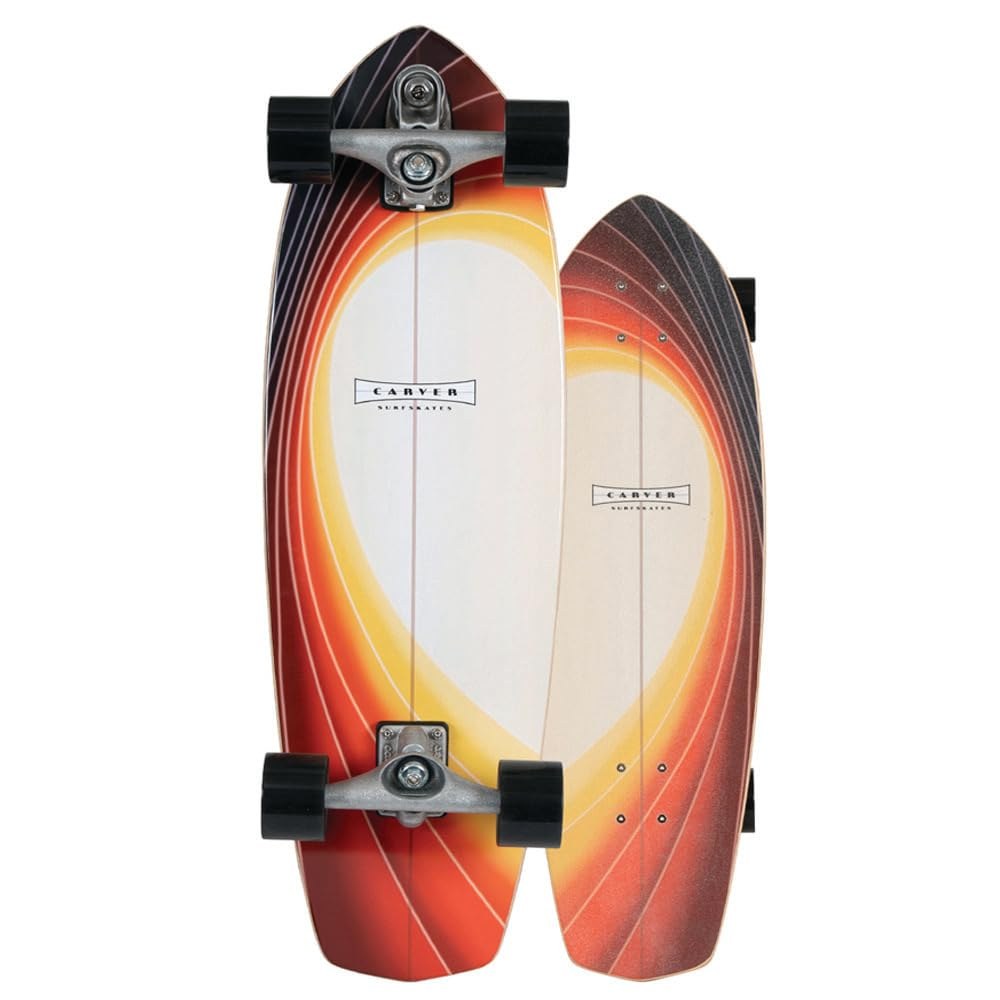PRODUCT DETAILS Carver Glass Off 32" サーフスケート コンプリート スケートボード C7トラック 69mmウィール【商品仕様】・ 種別：サーフスケート コンプリート（完成品）・ デッキ長：32インチ（約81.28cm）・ デッキ幅：9 7/8インチ（約25.08cm）・ ホイールベース：17 5/8インチ（約44.77cm）・ トラック：C7 トラック・ ウィール：69mm Concave Wheels・ デッキ形状：ダイアモンドテール【特徴】・ 17 5/8インチの長めのホイールベースにより、安定感のある大きな弧を描くターンや流れるようなライディングに適しています。・ フロントにC7トラックを搭載しており、サーフィンのアップスやカットバックを陸上で再現する本格的なカービングが可能です。・ ダイアモンドテールの形状と適度なデッキ幅が、足元の安定性とスムーズなターン切り返しを両立しています。・ 69mmのコンケーブウィールが路面をしっかり捉え、加速時やターン中も安定したグリップ力を発揮します。・ デッキ面にはグラフィックを活かしたシュガーコートグリップ加工が施され、確実な足元のホールド感を提供します。【ご注意】・ 海外並行輸入品のため、付属の説明書がある場合は英語表記となります。 ■ 商品について 海外輸入品（説明書は英語表記の場合あり） ■ ご注意 ・掲載画像は実物に近い色味になるよう調整しておりますが、ご利用の環境により差異が生じる場合があります。・複数店舗で在庫を共有しているため、ご注文後に在庫切れとなる場合がございます。 ■ 納期について お届けの目安を必ずご確認ください。 海外正規ルート仕入れ品 海外ブランド ▼ 海外正規ブランド店 正規代理店 ▼ 当 店 ※本商品は並行輸入品です 製造元は正規品と同一のブランド・メーカーです。当店では海外正規ルートより仕入れた商品を取り扱っております。流通ルートが異なるのみで、商品自体に違いはございません。 ── 当店の商品について ── 正規品のみ取り扱い 海外正規店・正規代理店から商品を直接仕入れ、国内に輸入して販売しております。 日本未入荷・海外限定モデルも多数 日本未入荷・海外限定モデルも多数取り扱っております。サイズ・カラー違いや海外限定で販売された製品など、日本では手に入りにくいアイテムをお届けいたします。 お求めやすい価格の理由 海外市場での価格差や流通ルートの違いにより、国内販売価格よりお求めやすくなっております。品質はそのままに、よりお手頃な価格でお届けいたします。 安心保証 ご使用前に万が一、製品に不具合がございました場合は、交換または商品代金のご返金にて対応させていただきます。商品到着後5日以内にご連絡ください。 ご注意 海外からの輸入品となります。海外輸送のため、外箱に軽微なスレ等がある場合がございますが、商品本体には影響ございません。 ※在庫状況は仕入先の在庫情報をもとに出来る限り正確に表示しておりますが、取寄せ商品のため、タイミングによりご注文後に欠品・キャンセルとなる場合がございます。 お探しの商品がございましたら、お気軽にご相談ください。