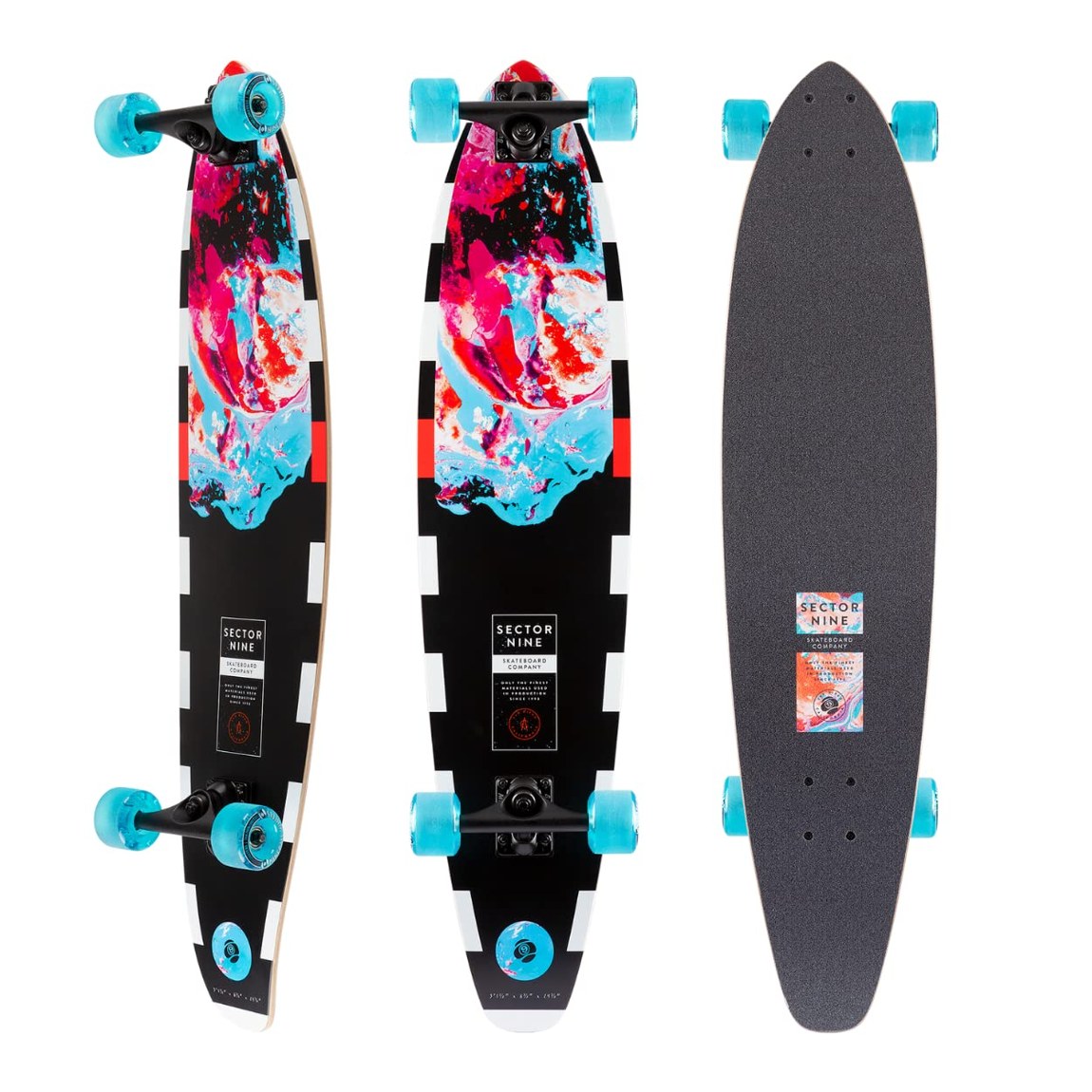 PRODUCT DETAILS Sector 9 Cosmos Cutback Longboard Complete 8.36" x 37.5" ロングボード コンプリート【商品仕様】・ 種別：ロングボード（コンプリートセット）・ デッキサイズ：幅 8.36インチ（約21.23cm） × 長さ 37.5インチ（約95.25cm）・ 構成：デッキ、トラック、ウィール、ベアリング、グリップテープ・ 素材：メイプル材等【特徴】・ Sector 9のCosmosシリーズに属する、安定性の高いロングボードです。・ 長めのホイールベースにより、滑らかなターンと直進安定性を両立しています。・ 組み立て済みの完成品（コンプリート）のため、開封後すぐに使用可能です。・ クルージングやカービング、ゆったりとした滑りを楽しむ用途に適しています。【ご注意】・ 海外並行輸入品のため、付属の説明書がある場合は英語表記となります。 ■ 商品について 海外輸入品（説明書は英語表記の場合あり） ■ ご注意 ・掲載画像は実物に近い色味になるよう調整しておりますが、ご利用の環境により差異が生じる場合があります。・複数店舗で在庫を共有しているため、ご注文後に在庫切れとなる場合がございます。 ■ 納期について お届けの目安を必ずご確認ください。 海外正規ルート仕入れ品 海外ブランド ▼ 海外正規ブランド店 正規代理店 ▼ 当 店 ※本商品は並行輸入品です 製造元は正規品と同一のブランド・メーカーです。当店では海外正規ルートより仕入れた商品を取り扱っております。流通ルートが異なるのみで、商品自体に違いはございません。 ── 当店の商品について ── 正規品のみ取り扱い 海外正規店・正規代理店から商品を直接仕入れ、国内に輸入して販売しております。 日本未入荷・海外限定モデルも多数 日本未入荷・海外限定モデルも多数取り扱っております。サイズ・カラー違いや海外限定で販売された製品など、日本では手に入りにくいアイテムをお届けいたします。 お求めやすい価格の理由 海外市場での価格差や流通ルートの違いにより、国内販売価格よりお求めやすくなっております。品質はそのままに、よりお手頃な価格でお届けいたします。 安心保証 ご使用前に万が一、製品に不具合がございました場合は、交換または商品代金のご返金にて対応させていただきます。商品到着後5日以内にご連絡ください。 ご注意 海外からの輸入品となります。海外輸送のため、外箱に軽微なスレ等がある場合がございますが、商品本体には影響ございません。 ※在庫状況は仕入先の在庫情報をもとに出来る限り正確に表示しておりますが、取寄せ商品のため、タイミングによりご注文後に欠品・キャンセルとなる場合がございます。 お探しの商品がございましたら、お気軽にご相談ください。