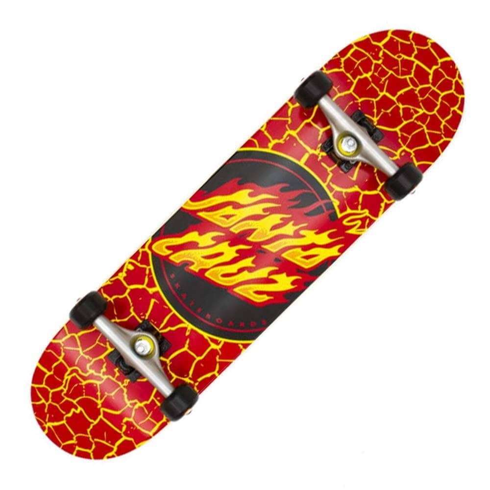 Santa Cruz Flame Dot Red コンプリート スケートボード 8.25インチ 完成品