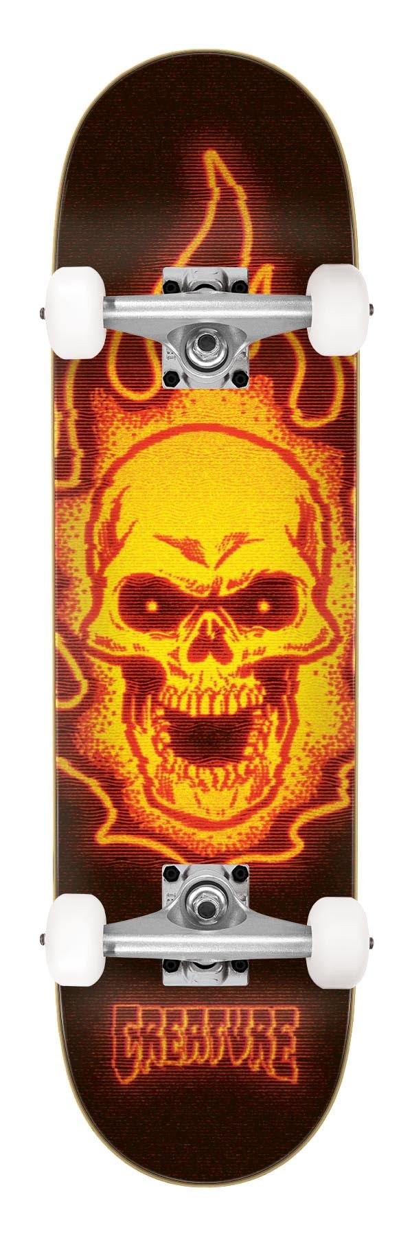 PRODUCT DETAILS Creature Bonehead Glitch XL スケートボード コンプリート 8.51インチ【商品仕様】・ 種別：スケートボード コンプリート（完成品）・ デッキ幅：8.51インチ（約21.61cm）・ デッキ長さ：31.88インチ（約80.97cm）・ 素材：7枚合板（メイプル）・ トラック：Krux DLK トラック・ ウィール：OJ 53mm 95a・ ベアリング：Abec 3・ 付属品：グリップテープ（貼付済）【特徴】・ デッキ、トラック、ウィールが全て揃った組み立て済みのコンプリートモデルです。・ 足を置きやすいワイドなデッキ形状を採用しており、初心者の方でも安定した走行が可能です。・ 操作性を高めるために短めのホイールベースに設計されており、スムーズなターンをサポートします。・ ストリートやパークなど、幅広いフィールドで活用できるパーツ構成となっています。【ご注意】・ 海外並行輸入品のため、付属の説明書がある場合は英語表記となります。 ■ 商品について 海外輸入品（説明書は英語表記の場合あり） ■ ご注意 ・掲載画像は実物に近い色味になるよう調整しておりますが、ご利用の環境により差異が生じる場合があります。・複数店舗で在庫を共有しているため、ご注文後に在庫切れとなる場合がございます。 ■ 納期について お届けの目安を必ずご確認ください。 海外正規ルート仕入れ品 海外ブランド ▼ 海外正規ブランド店 正規代理店 ▼ 当 店 ※本商品は並行輸入品です 製造元は正規品と同一のブランド・メーカーです。当店では海外正規ルートより仕入れた商品を取り扱っております。流通ルートが異なるのみで、商品自体に違いはございません。 ── 当店の商品について ── 正規品のみ取り扱い 海外正規店・正規代理店から商品を直接仕入れ、国内に輸入して販売しております。 日本未入荷・海外限定モデルも多数 日本未入荷・海外限定モデルも多数取り扱っております。サイズ・カラー違いや海外限定で販売された製品など、日本では手に入りにくいアイテムをお届けいたします。 お求めやすい価格の理由 海外市場での価格差や流通ルートの違いにより、国内販売価格よりお求めやすくなっております。品質はそのままに、よりお手頃な価格でお届けいたします。 安心保証 ご使用前に万が一、製品に不具合がございました場合は、交換または商品代金のご返金にて対応させていただきます。商品到着後5日以内にご連絡ください。 ご注意 海外からの輸入品となります。海外輸送のため、外箱に軽微なスレ等がある場合がございますが、商品本体には影響ございません。 ※在庫状況は仕入先の在庫情報をもとに出来る限り正確に表示しておりますが、取寄せ商品のため、タイミングによりご注文後に欠品・キャンセルとなる場合がございます。 お探しの商品がございましたら、お気軽にご相談ください。