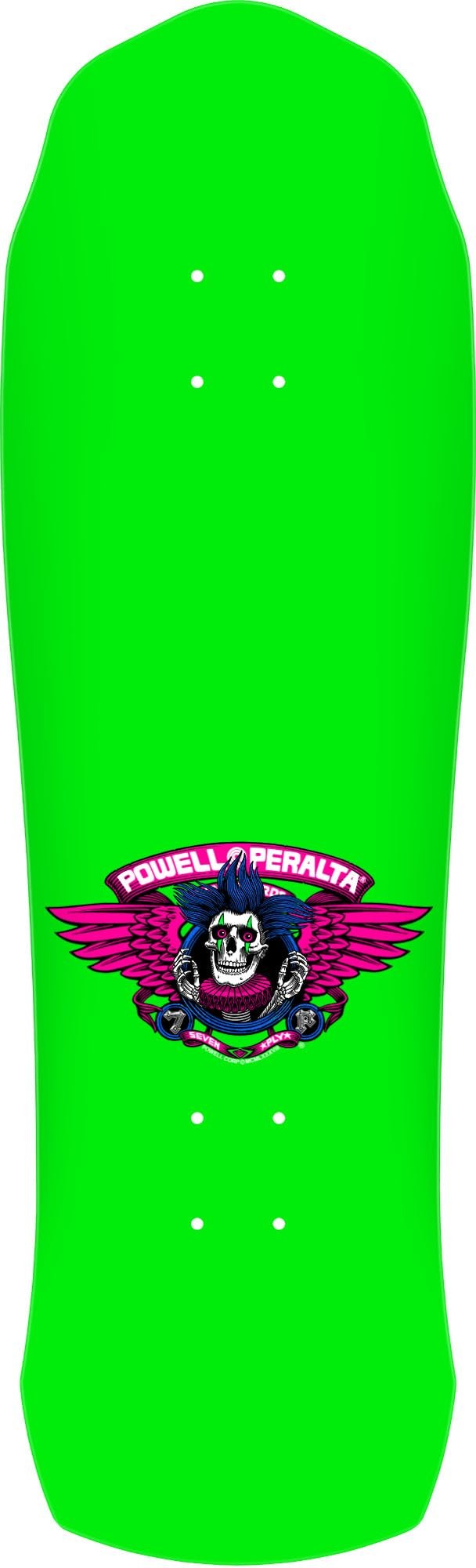 BasqueバスクのPowell Peralta Chris Hiett Skull スケートボード デッキ Green 9.5