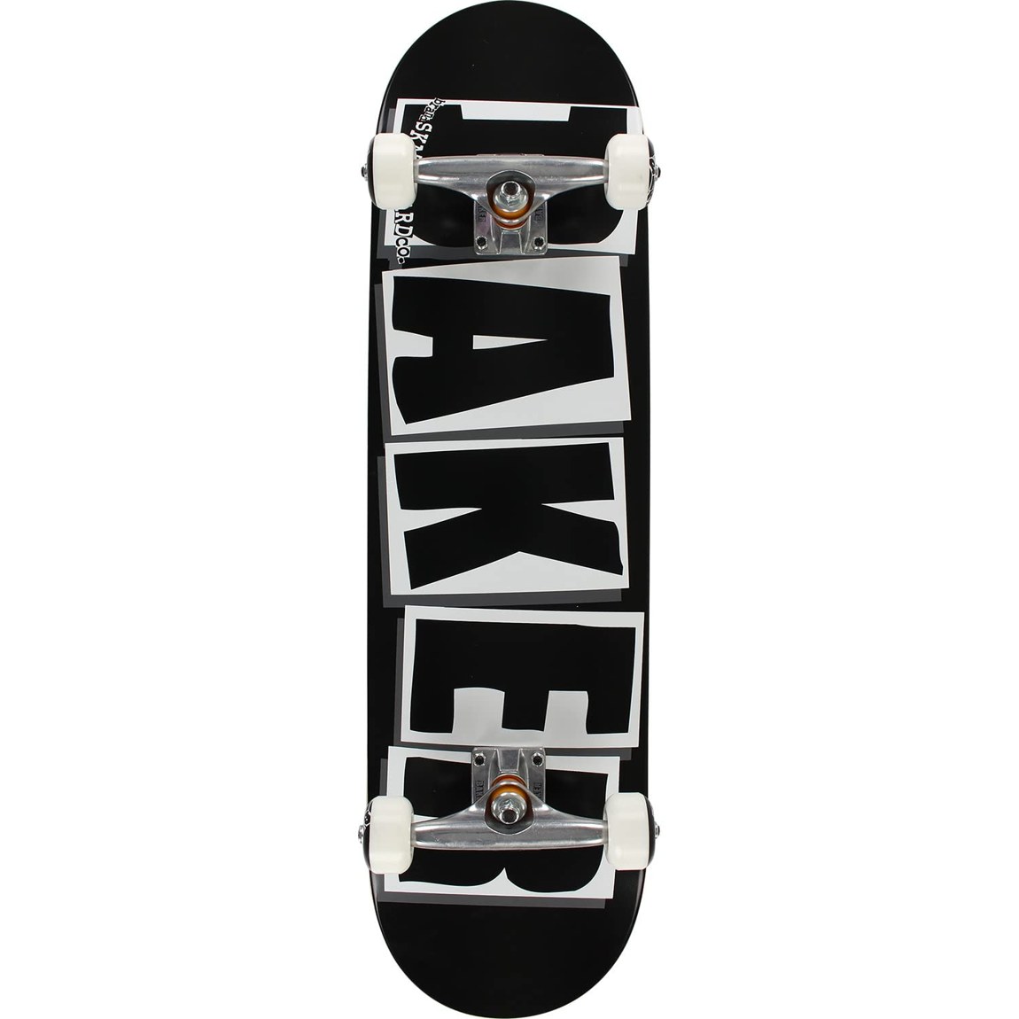 PRODUCT DETAILS Baker Skateboards Brand Logo Black/White コンプリート スケートボード 8.25インチ【商品仕様】・ ブランド：Baker Skateboards・ 種別：コンプリート スケートボード（完成品）・ デッキ幅：8.25インチ（約20.95cm）・ 全長：32インチ（約81.28cm）・ 構成：デッキ、トラック、ウィール、ベアリング、グリップテープ・ 対象：初心者から経験者まで【特徴】・ ブランドを象徴する「Big Logo」デザインを採用した定番モデル。・ Baker独自の「OGシェイプ」により、ストリートやパークでの安定した操作性を実現。・ デッキ、トラック、ウィールなど全てのパーツが組み上げられたセット。・ ストリートスケートおよびパーク走行に適した仕様。【ご注意】・ 海外並行輸入品のため、付属の説明書がある場合は英語表記となります。 ■ 商品について 海外輸入品（説明書は英語表記の場合あり） ■ ご注意 ・掲載画像は実物に近い色味になるよう調整しておりますが、ご利用の環境により差異が生じる場合があります。・複数店舗で在庫を共有しているため、ご注文後に在庫切れとなる場合がございます。 ■ 納期について お届けの目安を必ずご確認ください。 海外正規ルート仕入れ品 海外ブランド ▼ 海外正規ブランド店 正規代理店 ▼ 当 店 ※本商品は並行輸入品です 製造元は正規品と同一のブランド・メーカーです。当店では海外正規ルートより仕入れた商品を取り扱っております。流通ルートが異なるのみで、商品自体に違いはございません。 ── 当店の商品について ── 正規品のみ取り扱い 海外正規店・正規代理店から商品を直接仕入れ、国内に輸入して販売しております。 日本未入荷・海外限定モデルも多数 日本未入荷・海外限定モデルも多数取り扱っております。サイズ・カラー違いや海外限定で販売された製品など、日本では手に入りにくいアイテムをお届けいたします。 お求めやすい価格の理由 海外市場での価格差や流通ルートの違いにより、国内販売価格よりお求めやすくなっております。品質はそのままに、よりお手頃な価格でお届けいたします。 安心保証 ご使用前に万が一、製品に不具合がございました場合は、交換または商品代金のご返金にて対応させていただきます。商品到着後5日以内にご連絡ください。 ご注意 海外からの輸入品となります。海外輸送のため、外箱に軽微なスレ等がある場合がございますが、商品本体には影響ございません。 ※在庫状況は仕入先の在庫情報をもとに出来る限り正確に表示しておりますが、取寄せ商品のため、タイミングによりご注文後に欠品・キャンセルとなる場合がございます。 お探しの商品がございましたら、お気軽にご相談ください。