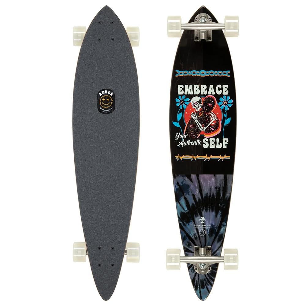 PRODUCT DETAILS Arbor Fish Artist x Boss Dog ロングボード コンプリート 37インチ 8.5インチ ピンテール【商品仕様】・ 種別：ロングボード コンプリート（完成品）・ デッキ幅：8.5インチ（約21.59cm）・ デッキ長：37.00インチ（約93.98cm）・ ホイールベース：26.00インチ（約66.04cm）・ 素材：7層サステナブルカナディアンメープル・ トラック：Paris Reverse 50° 150mm・ ウィール：Arbor Easyrider Series Mosh (65mm / 78A)・ ベアリング：ABEC 7（スペーサー付属）・ その他：1/8インチ Paris ライザーパッド、ダイカットグリップテープ付属【特徴】・ ウィールバイトを防ぎ、スムーズなフローを可能にするクラシックなピンテール形状のデッキです。・ アーティスト Boss Dog による独自のアートワークが施された限定デザインを採用しています。・ 環境に配慮し、持続可能な供給源から調達されたメープル材を使用しています。・ 街中でのクルージングや低速でのカービングに適した、適度なフレックスを持つ設計です。・ 高品質なパーツで組み立てられた完成品のため、開封後すぐにお楽しみいただけます。【ご注意】・ 海外並行輸入品のため、付属の説明書がある場合は英語表記となります。 ■ 商品について 海外輸入品（説明書は英語表記の場合あり） ■ ご注意 ・掲載画像は実物に近い色味になるよう調整しておりますが、ご利用の環境により差異が生じる場合があります。・複数店舗で在庫を共有しているため、ご注文後に在庫切れとなる場合がございます。 ■ 納期について お届けの目安を必ずご確認ください。 海外正規ルート仕入れ品 海外ブランド ▼ 海外正規ブランド店 正規代理店 ▼ 当 店 ※本商品は並行輸入品です 製造元は正規品と同一のブランド・メーカーです。当店では海外正規ルートより仕入れた商品を取り扱っております。流通ルートが異なるのみで、商品自体に違いはございません。 ── 当店の商品について ── 正規品のみ取り扱い 海外正規店・正規代理店から商品を直接仕入れ、国内に輸入して販売しております。 日本未入荷・海外限定モデルも多数 日本未入荷・海外限定モデルも多数取り扱っております。サイズ・カラー違いや海外限定で販売された製品など、日本では手に入りにくいアイテムをお届けいたします。 お求めやすい価格の理由 海外市場での価格差や流通ルートの違いにより、国内販売価格よりお求めやすくなっております。品質はそのままに、よりお手頃な価格でお届けいたします。 安心保証 ご使用前に万が一、製品に不具合がございました場合は、交換または商品代金のご返金にて対応させていただきます。商品到着後5日以内にご連絡ください。 ご注意 海外からの輸入品となります。海外輸送のため、外箱に軽微なスレ等がある場合がございますが、商品本体には影響ございません。 ※在庫状況は仕入先の在庫情報をもとに出来る限り正確に表示しておりますが、取寄せ商品のため、タイミングによりご注文後に欠品・キャンセルとなる場合がございます。 お探しの商品がございましたら、お気軽にご相談ください。