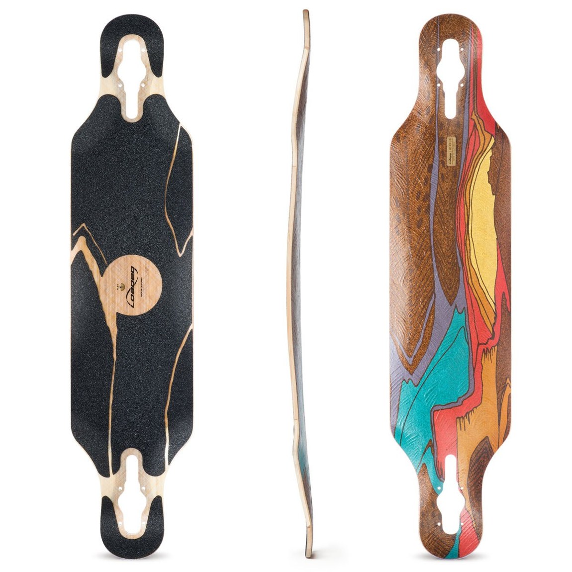 Loaded Boards Icarus Bamboo Longboard Skateboard Deck 38.4