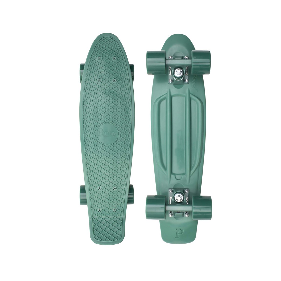 PRODUCT DETAILS Penny Australia 22 Inch Green クルーザー スケートボード 22インチ コンプリート グリーン【商品仕様】・ 種別：クルーザー スケートボード（完成品）・ デッキサイズ：22インチ（長さ：約55.8cm × 幅：約15.2cm）・ 素材：プラスチック（デッキ）、アルミニウム（トラック）・ ウィール：59mm 83A ポリウレタン・ ベアリング：Abec 7 ステンレススチール【特徴】・ デッキ表面にワッフル状の滑り止め加工が施されており、グリップ力があります。・ 59mmのソフトウィールを搭載しており、路面の振動を軽減したスムーズな走行が可能です。・ 持ち運びに便利なコンパクトな22インチサイズで、街乗りやクルージングに適しています。・ アルミニウム製トラックと耐久性のあるボルトを採用した構成となっています。【ご注意】・ 海外並行輸入品のため、付属の説明書がある場合は英語表記となります。 ■ 商品について 海外輸入品（説明書は英語表記の場合あり） ■ ご注意 ・掲載画像は実物に近い色味になるよう調整しておりますが、ご利用の環境により差異が生じる場合があります。・複数店舗で在庫を共有しているため、ご注文後に在庫切れとなる場合がございます。 ■ 納期について お届けの目安を必ずご確認ください。 海外正規ルート仕入れ品 海外ブランド ▼ 海外正規ブランド店 正規代理店 ▼ 当 店 ※本商品は並行輸入品です 製造元は正規品と同一のブランド・メーカーです。当店では海外正規ルートより仕入れた商品を取り扱っております。流通ルートが異なるのみで、商品自体に違いはございません。 ── 当店の商品について ── 正規品のみ取り扱い 海外正規店・正規代理店から商品を直接仕入れ、国内に輸入して販売しております。 日本未入荷・海外限定モデルも多数 日本未入荷・海外限定モデルも多数取り扱っております。サイズ・カラー違いや海外限定で販売された製品など、日本では手に入りにくいアイテムをお届けいたします。 お求めやすい価格の理由 海外市場での価格差や流通ルートの違いにより、国内販売価格よりお求めやすくなっております。品質はそのままに、よりお手頃な価格でお届けいたします。 安心保証 ご使用前に万が一、製品に不具合がございました場合は、交換または商品代金のご返金にて対応させていただきます。商品到着後5日以内にご連絡ください。 ご注意 海外からの輸入品となります。海外輸送のため、外箱に軽微なスレ等がある場合がございますが、商品本体には影響ございません。 ※在庫状況は仕入先の在庫情報をもとに出来る限り正確に表示しておりますが、取寄せ商品のため、タイミングによりご注文後に欠品・キャンセルとなる場合がございます。 お探しの商品がございましたら、お気軽にご相談ください。