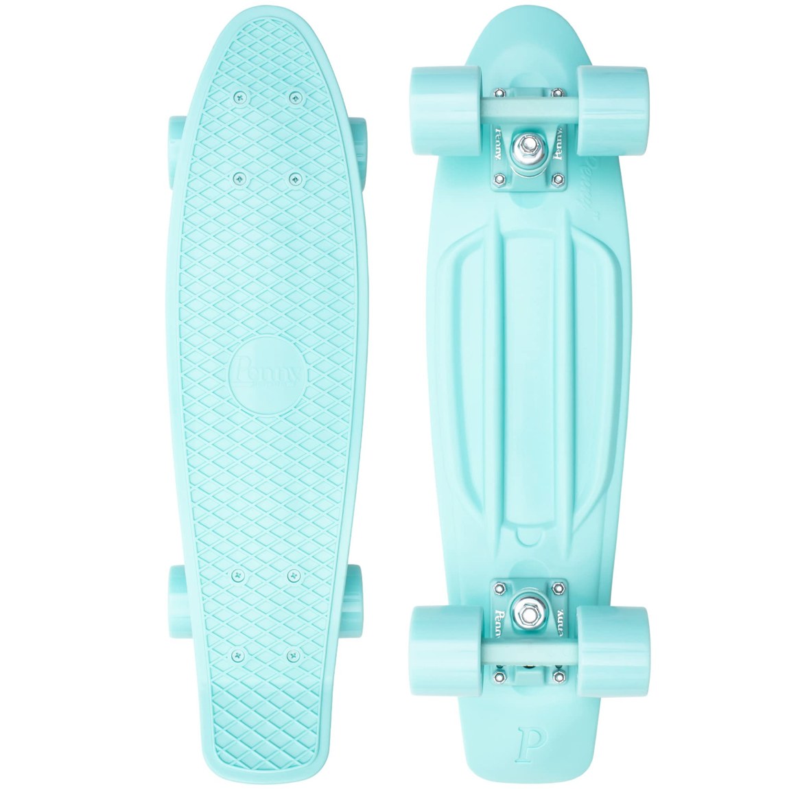 PRODUCT DETAILS Penny Australia 22 Inch Mint クルーザー スケートボード 22インチ【商品仕様】・ 種別：クルーザー スケートボード・ デッキサイズ：22インチ（約55.88cm）・ ウィール：59mm 83A ポリウレタンウィール・ トラック：3インチ A-grade 356 アルミニウム合金キャストトラック・ ベアリング：ABEC 7 ステンレススチールベアリング・ ボルト：高張力スチールボルト【特徴】・ 22インチのコンパクトなサイズ感で、街乗りや持ち運びに適した設計です。・ デッキ表面にはワッフル状の滑り止め加工が施されており、素足や靴での安定したライディングをサポートします。・ 59mmのソフトウィールにより、路面の振動を抑えたスムーズな走行が可能です。・ 優れた回転性能を持つABEC 7ベアリングを標準装備しています。【ご注意】・ 海外並行輸入品のため、付属の説明書がある場合は英語表記となります。 ■ 商品について 海外輸入品（説明書は英語表記の場合あり） ■ ご注意 ・掲載画像は実物に近い色味になるよう調整しておりますが、ご利用の環境により差異が生じる場合があります。・複数店舗で在庫を共有しているため、ご注文後に在庫切れとなる場合がございます。 ■ 納期について お届けの目安を必ずご確認ください。 海外正規ルート仕入れ品 海外ブランド ▼ 海外正規ブランド店 正規代理店 ▼ 当 店 ※本商品は並行輸入品です 製造元は正規品と同一のブランド・メーカーです。当店では海外正規ルートより仕入れた商品を取り扱っております。流通ルートが異なるのみで、商品自体に違いはございません。 ── 当店の商品について ── 正規品のみ取り扱い 海外正規店・正規代理店から商品を直接仕入れ、国内に輸入して販売しております。 日本未入荷・海外限定モデルも多数 日本未入荷・海外限定モデルも多数取り扱っております。サイズ・カラー違いや海外限定で販売された製品など、日本では手に入りにくいアイテムをお届けいたします。 お求めやすい価格の理由 海外市場での価格差や流通ルートの違いにより、国内販売価格よりお求めやすくなっております。品質はそのままに、よりお手頃な価格でお届けいたします。 安心保証 ご使用前に万が一、製品に不具合がございました場合は、交換または商品代金のご返金にて対応させていただきます。商品到着後5日以内にご連絡ください。 ご注意 海外からの輸入品となります。海外輸送のため、外箱に軽微なスレ等がある場合がございますが、商品本体には影響ございません。 ※在庫状況は仕入先の在庫情報をもとに出来る限り正確に表示しておりますが、取寄せ商品のため、タイミングによりご注文後に欠品・キャンセルとなる場合がございます。 お探しの商品がございましたら、お気軽にご相談ください。