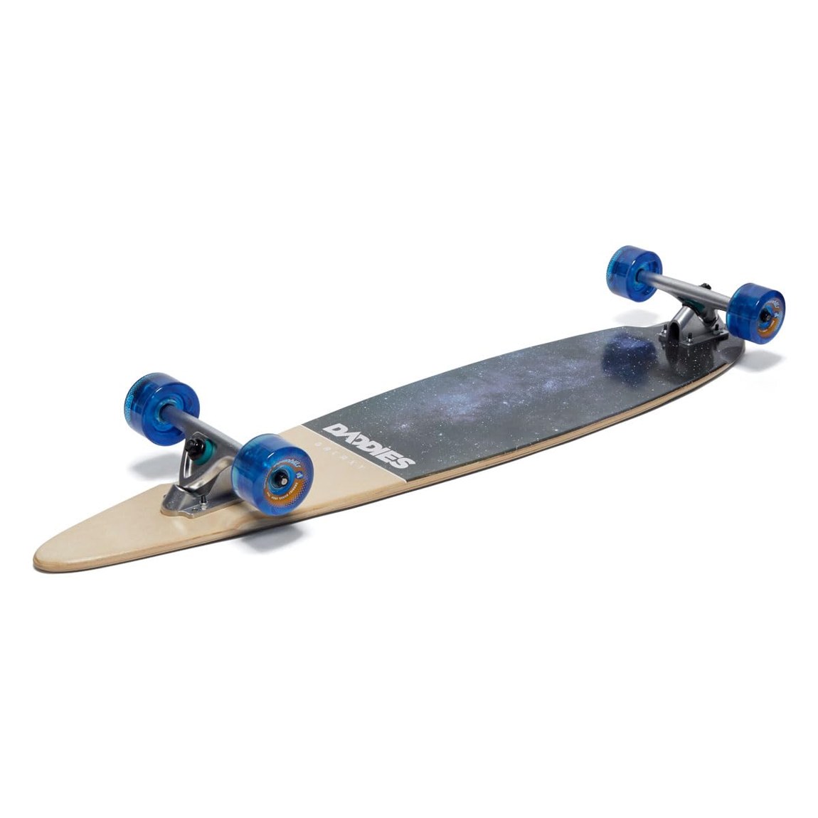 BasqueバスクのDaddies Galaxy Pintail ロングボード コンプリート スケートボード 7層メープル 70mmウィール｜アングル2