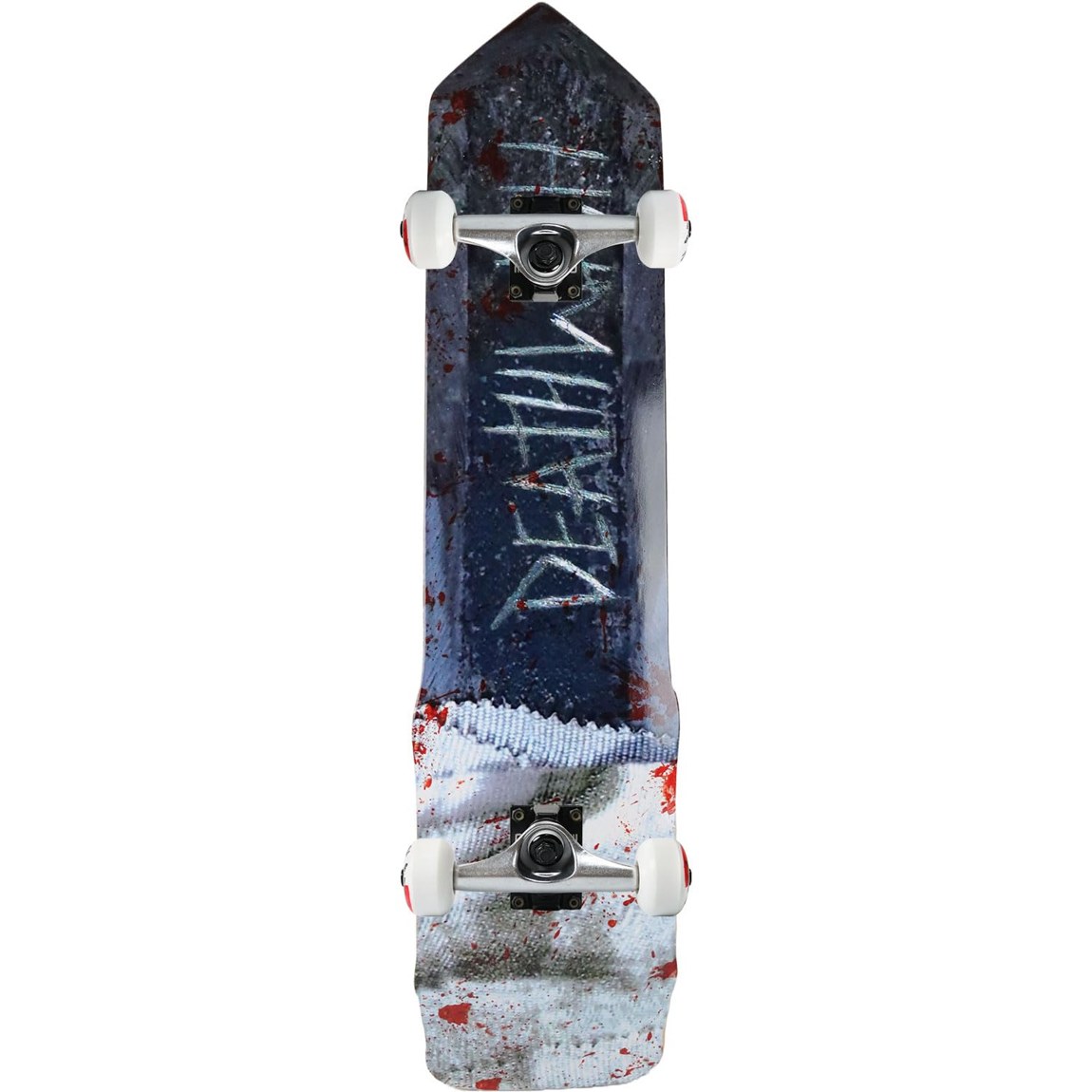 PRODUCT DETAILS Deathwish Shank Custom Cruiser スケートボード コンプリート 7.75インチ クルーザー 完成品【商品仕様】・ 種別：スケートボード コンプリート（完成品）・ デッキサイズ：7.75 x 33.5 インチ（約19.6 x 85.0 cm）・ ホイールベース：15 インチ（約38.1 cm）・ デッキ素材：7層北米メイプル・ トラック：Core trucks（アルミニウム製）・ ウィール：52mm 99A（TGMロゴ）・ ベアリング：Amp ABEC 5・ グリップテープ：Black Diamond・ 構成：ライザーパッド、ハードウェア付属【特徴】・ 7層の北米産メイプルを使用したデッキで、初心者からプロまで幅広いスキルレベルに対応しています。・ 軽量なアルミニウム製のCoreトラックは、USA製ブッシュとグレード8のスチール製キングピンを採用した耐久性の高い仕様です。・ 52mm 99Aのウィールを装備しており、ストリート走行からパークでのスケートまで適しています。・ ベアリングには合成オイルとゴム製シールドを採用したAmp ABEC 5を使用し、スムーズな回転を実現しています。・ 専門スタッフによって組み立てられた状態で届くため、開封後すぐに使用することが可能です。【ご注意】・ 海外並行輸入品のため、付属の説明書がある場合は英語表記となります。 ■ 商品について 海外輸入品（説明書は英語表記の場合あり） ■ ご注意 ・掲載画像は実物に近い色味になるよう調整しておりますが、ご利用の環境により差異が生じる場合があります。・複数店舗で在庫を共有しているため、ご注文後に在庫切れとなる場合がございます。 ■ 納期について お届けの目安を必ずご確認ください。 海外正規ルート仕入れ品 海外ブランド ▼ 海外正規ブランド店 正規代理店 ▼ 当 店 ※本商品は並行輸入品です 製造元は正規品と同一のブランド・メーカーです。当店では海外正規ルートより仕入れた商品を取り扱っております。流通ルートが異なるのみで、商品自体に違いはございません。 ── 当店の商品について ── 正規品のみ取り扱い 海外正規店・正規代理店から商品を直接仕入れ、国内に輸入して販売しております。 日本未入荷・海外限定モデルも多数 日本未入荷・海外限定モデルも多数取り扱っております。サイズ・カラー違いや海外限定で販売された製品など、日本では手に入りにくいアイテムをお届けいたします。 お求めやすい価格の理由 海外市場での価格差や流通ルートの違いにより、国内販売価格よりお求めやすくなっております。品質はそのままに、よりお手頃な価格でお届けいたします。 安心保証 ご使用前に万が一、製品に不具合がございました場合は、交換または商品代金のご返金にて対応させていただきます。商品到着後5日以内にご連絡ください。 ご注意 海外からの輸入品となります。海外輸送のため、外箱に軽微なスレ等がある場合がございますが、商品本体には影響ございません。 ※在庫状況は仕入先の在庫情報をもとに出来る限り正確に表示しておりますが、取寄せ商品のため、タイミングによりご注文後に欠品・キャンセルとなる場合がございます。 お探しの商品がございましたら、お気軽にご相談ください。