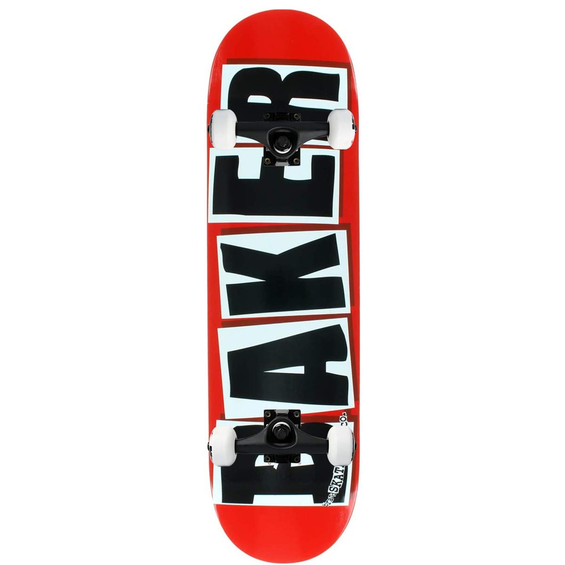 PRODUCT DETAILS Baker Brand Logo Red/Black 8.47" スケートボード コンプリート 組み立て済み ブラックトラック【商品仕様】・ 種別：スケートボード コンプリート（完成品）・ デッキサイズ：8.47インチ（約21.51cm）× 31.875インチ（約80.96cm）・ ホイールベース：14.25インチ（約36.19cm）・ 素材：7層プレミアムメイプルウッド・ トラック：Core製 アルミ合金トラック（ブラック）・ ウィール：TGM logo 52mm 99A・ ベアリング：Amphetamine ABEC 5・ 構成：デッキ、トラック、ウィール、ベアリング、グリップテープ、ライザー、ハードウェア【特徴】・ BakerのOGシェイプを採用し、クイックなレスポンスが可能な設計となっています。・ デッキは安定感のある緩やかなコンケーブ（Mellow Concave）仕様です。・ 軽量で耐久性に優れたアルミ製のCoreトラックには、米国製ブッシュを採用しています。・ ウィールは52mm 99Aのハードタイプで、ストリートからパークまで幅広く対応します。・ プロによる組み立て済みモデルのため、お届け後すぐにご使用いただけます。【ご注意】・ 海外並行輸入品のため、付属の説明書がある場合は英語表記となります。 ■ 商品について 海外輸入品（説明書は英語表記の場合あり） ■ ご注意 ・掲載画像は実物に近い色味になるよう調整しておりますが、ご利用の環境により差異が生じる場合があります。・複数店舗で在庫を共有しているため、ご注文後に在庫切れとなる場合がございます。 ■ 納期について お届けの目安を必ずご確認ください。 海外正規ルート仕入れ品 海外ブランド ▼ 海外正規ブランド店 正規代理店 ▼ 当 店 ※本商品は並行輸入品です 製造元は正規品と同一のブランド・メーカーです。当店では海外正規ルートより仕入れた商品を取り扱っております。流通ルートが異なるのみで、商品自体に違いはございません。 ── 当店の商品について ── 正規品のみ取り扱い 海外正規店・正規代理店から商品を直接仕入れ、国内に輸入して販売しております。 日本未入荷・海外限定モデルも多数 日本未入荷・海外限定モデルも多数取り扱っております。サイズ・カラー違いや海外限定で販売された製品など、日本では手に入りにくいアイテムをお届けいたします。 お求めやすい価格の理由 海外市場での価格差や流通ルートの違いにより、国内販売価格よりお求めやすくなっております。品質はそのままに、よりお手頃な価格でお届けいたします。 安心保証 ご使用前に万が一、製品に不具合がございました場合は、交換または商品代金のご返金にて対応させていただきます。商品到着後5日以内にご連絡ください。 ご注意 海外からの輸入品となります。海外輸送のため、外箱に軽微なスレ等がある場合がございますが、商品本体には影響ございません。 ※在庫状況は仕入先の在庫情報をもとに出来る限り正確に表示しておりますが、取寄せ商品のため、タイミングによりご注文後に欠品・キャンセルとなる場合がございます。 お探しの商品がございましたら、お気軽にご相談ください。