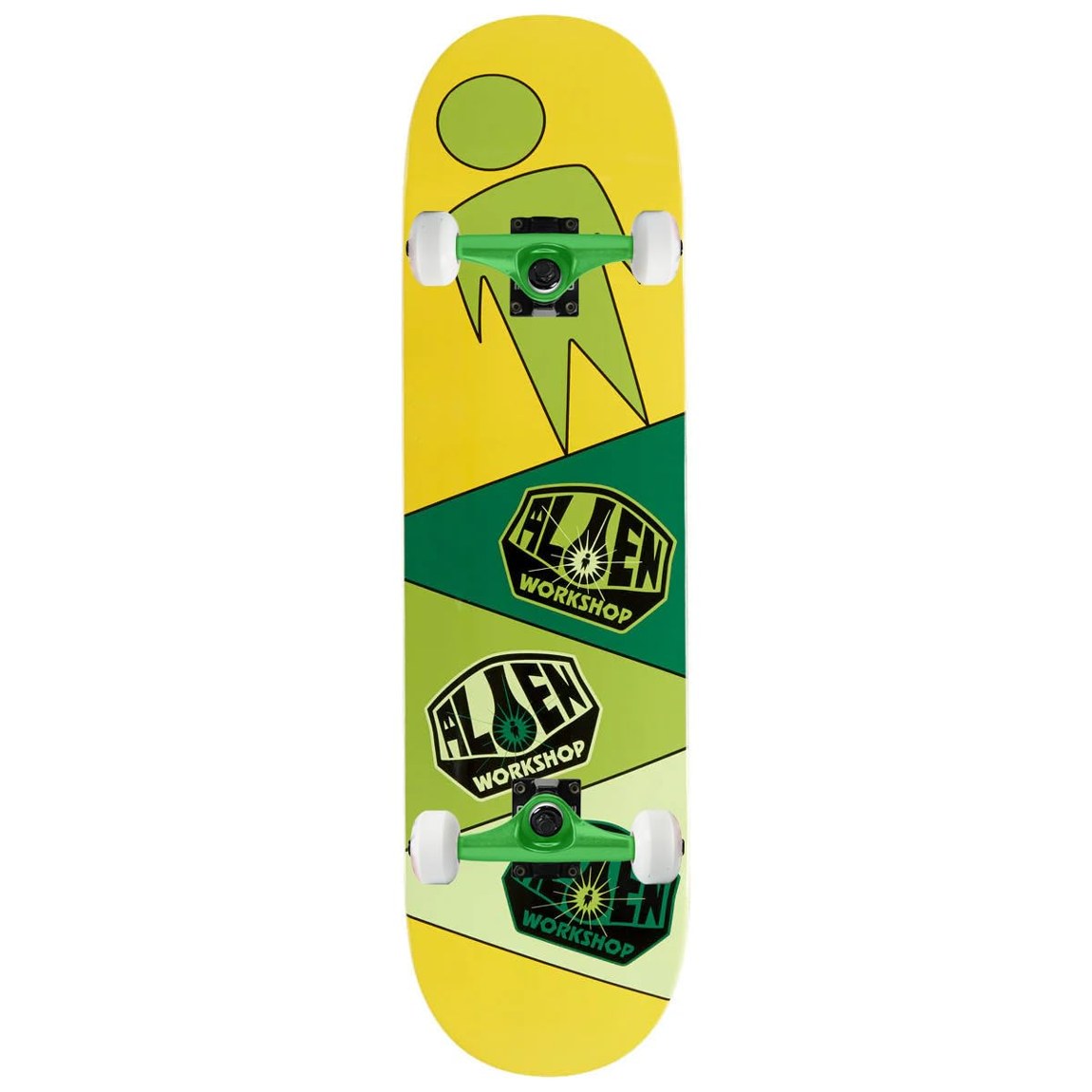 PRODUCT DETAILS Alien Workshop OG Logo Repeater Gold スケートボード コンプリート 8.375インチ【商品仕様】・ 種別：スケートボード コンプリート（完成品）・ デッキ幅：8.375インチ（約21.27cm）・ デッキ長さ：32.25インチ（約81.92cm）・ ホイールベース：14.25インチ（約36.20cm）・ 素材：7層北米産メイプル・ トラック：Core製アルミトラック・ ウィール：52mm 99A（TGMロゴ入り）・ ベアリング：Amp ABEC 5・ グリップテープ：Black Diamond製・ 付属品：ライザーパッド、ハードウェア【特徴】・ Alien Workshopの象徴的なロゴを配した、パーツ組み立て済みのコンプリートモデルです。・ デッキは安定感のあるミディアムコンケーブ形状で、7層の北米産メイプル材を使用しています。・ 52mm 99Aのウィールを装備しており、ストリート走行とパークでの使用のどちらにも対応します。・ 軽量なアルミ製トラックやメンテナンス性の高いゴムシールド付きのベアリングなど、標準的なパーツで構成されています。・ 初心者からプロレベルまで、あらゆるスキルレベルのライダーがそのまま使用できる仕様です。【ご注意】・ 海外並行輸入品のため、付属の説明書がある場合は英語表記となります。 ■ 商品について 海外輸入品（説明書は英語表記の場合あり） ■ ご注意 ・掲載画像は実物に近い色味になるよう調整しておりますが、ご利用の環境により差異が生じる場合があります。・複数店舗で在庫を共有しているため、ご注文後に在庫切れとなる場合がございます。 ■ 納期について お届けの目安を必ずご確認ください。 海外正規ルート仕入れ品 海外ブランド ▼ 海外正規ブランド店 正規代理店 ▼ 当 店 ※本商品は並行輸入品です 製造元は正規品と同一のブランド・メーカーです。当店では海外正規ルートより仕入れた商品を取り扱っております。流通ルートが異なるのみで、商品自体に違いはございません。 ── 当店の商品について ── 正規品のみ取り扱い 海外正規店・正規代理店から商品を直接仕入れ、国内に輸入して販売しております。 日本未入荷・海外限定モデルも多数 日本未入荷・海外限定モデルも多数取り扱っております。サイズ・カラー違いや海外限定で販売された製品など、日本では手に入りにくいアイテムをお届けいたします。 お求めやすい価格の理由 海外市場での価格差や流通ルートの違いにより、国内販売価格よりお求めやすくなっております。品質はそのままに、よりお手頃な価格でお届けいたします。 安心保証 ご使用前に万が一、製品に不具合がございました場合は、交換または商品代金のご返金にて対応させていただきます。商品到着後5日以内にご連絡ください。 ご注意 海外からの輸入品となります。海外輸送のため、外箱に軽微なスレ等がある場合がございますが、商品本体には影響ございません。 ※在庫状況は仕入先の在庫情報をもとに出来る限り正確に表示しておりますが、取寄せ商品のため、タイミングによりご注文後に欠品・キャンセルとなる場合がございます。 お探しの商品がございましたら、お気軽にご相談ください。