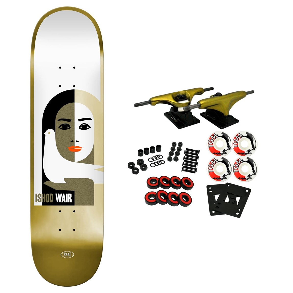 REAL Ishod Peace LTD Foil スケートボード コンプリート 8.25インチ 8.25" x 32"