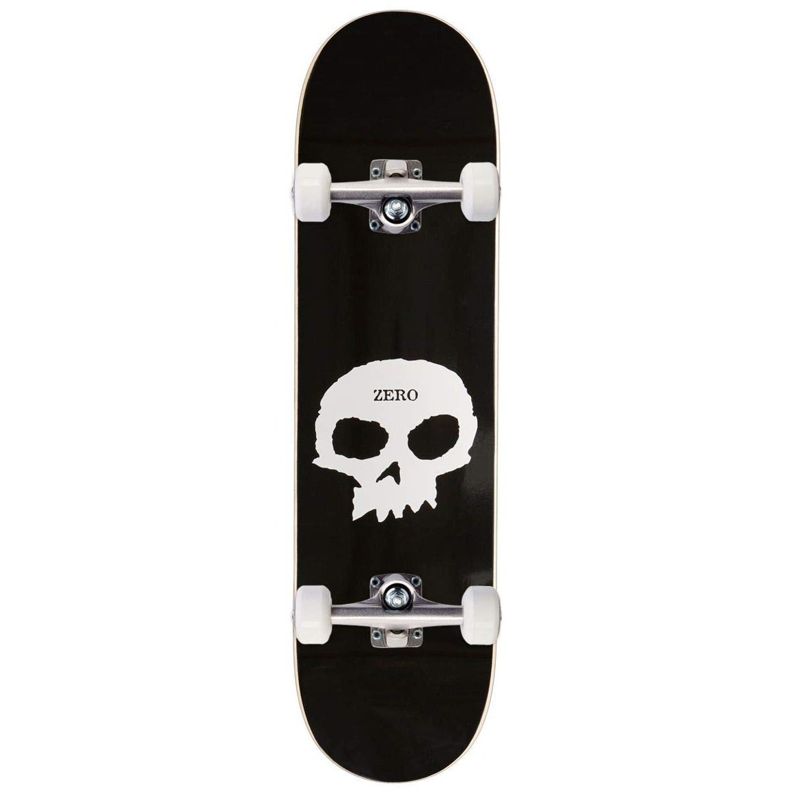 PRODUCT DETAILS Zero Single Skull スケートボード コンプリート 8.25インチ【商品仕様】・ 種別：スケートボード（コンプリート/完成品）・ デッキ幅：8.25インチ（約20.95cm）・ 構成：CCSトラック、CCSウィール、CCSベアリング、グリップテープ・ 素材：北米産メイプル等【特徴】・ Zeroのアイコンであるシングルスカルのグラフィックを採用したモデルです。・ デッキ、トラック、ウィール、ベアリングが全て揃ったセットで、組み立て不要ですぐに使用できます。・ 8.25インチの幅広なデッキにより安定感があり、ストリートからパークまで対応します。【ご注意】・ 海外並行輸入品のため、付属の説明書がある場合は英語表記となります。 ■ 商品について 海外輸入品（説明書は英語表記の場合あり） ■ ご注意 ・掲載画像は実物に近い色味になるよう調整しておりますが、ご利用の環境により差異が生じる場合があります。・複数店舗で在庫を共有しているため、ご注文後に在庫切れとなる場合がございます。 ■ 納期について お届けの目安を必ずご確認ください。 海外正規ルート仕入れ品 海外ブランド ▼ 海外正規ブランド店 正規代理店 ▼ 当 店 ※本商品は並行輸入品です 製造元は正規品と同一のブランド・メーカーです。当店では海外正規ルートより仕入れた商品を取り扱っております。流通ルートが異なるのみで、商品自体に違いはございません。 ── 当店の商品について ── 正規品のみ取り扱い 海外正規店・正規代理店から商品を直接仕入れ、国内に輸入して販売しております。 日本未入荷・海外限定モデルも多数 日本未入荷・海外限定モデルも多数取り扱っております。サイズ・カラー違いや海外限定で販売された製品など、日本では手に入りにくいアイテムをお届けいたします。 お求めやすい価格の理由 海外市場での価格差や流通ルートの違いにより、国内販売価格よりお求めやすくなっております。品質はそのままに、よりお手頃な価格でお届けいたします。 安心保証 ご使用前に万が一、製品に不具合がございました場合は、交換または商品代金のご返金にて対応させていただきます。商品到着後5日以内にご連絡ください。 ご注意 海外からの輸入品となります。海外輸送のため、外箱に軽微なスレ等がある場合がございますが、商品本体には影響ございません。 ※在庫状況は仕入先の在庫情報をもとに出来る限り正確に表示しておりますが、取寄せ商品のため、タイミングによりご注文後に欠品・キャンセルとなる場合がございます。 お探しの商品がございましたら、お気軽にご相談ください。