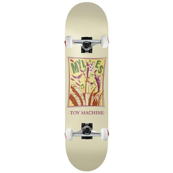 PRODUCT DETAILS Toy Machine Willard Jazz コンプリート スケートボード 8.5 x 32.38 インチ 7層北米メイプル【商品仕様】・ 種別：スケートボード コンプリート（完成品）・ デッキ幅：8.5インチ（約21.59cm）・ デッキ全長：32.38インチ（約82.25cm）・ 素材：7層北米産メイプル・ トラック：Core製トラック（軽量アルミニウム・スチール製キングピン）・ ウィール：52mm 99A（TGMロゴ入り）・ ベアリング：Amp Abec 5（合成オイル・ゴムシールド仕様）・ 付属品：Black Diamond グリップテープ、ライザー、ハードウェア【特徴】・ 強度の高い北米産のメイプル材を7枚重ねたデッキ構造を採用しています。・ ストリートからパークまで、幅広い環境で滑走可能な52mm/99Aのウィールを装備しています。・ 初心者からプロレベルまで、あらゆるスキルレベルのスケーターに対応する設計です。・ 専門的な知識に基づき組み立てられており、開封後すぐに使用可能な状態で届きます。【ご注意】・ 海外並行輸入品のため、付属の説明書がある場合は英語表記となります。 ■ 商品について 海外輸入品（説明書は英語表記の場合あり） ■ ご注意 ・掲載画像は実物に近い色味になるよう調整しておりますが、ご利用の環境により差異が生じる場合があります。・複数店舗で在庫を共有しているため、ご注文後に在庫切れとなる場合がございます。 ■ 納期について お届けの目安を必ずご確認ください。 海外正規ルート仕入れ品 海外ブランド ▼ 海外正規ブランド店 正規代理店 ▼ 当 店 ※本商品は並行輸入品です 製造元は正規品と同一のブランド・メーカーです。当店では海外正規ルートより仕入れた商品を取り扱っております。流通ルートが異なるのみで、商品自体に違いはございません。 ── 当店の商品について ── 正規品のみ取り扱い 海外正規店・正規代理店から商品を直接仕入れ、国内に輸入して販売しております。 日本未入荷・海外限定モデルも多数 日本未入荷・海外限定モデルも多数取り扱っております。サイズ・カラー違いや海外限定で販売された製品など、日本では手に入りにくいアイテムをお届けいたします。 お求めやすい価格の理由 海外市場での価格差や流通ルートの違いにより、国内販売価格よりお求めやすくなっております。品質はそのままに、よりお手頃な価格でお届けいたします。 安心保証 ご使用前に万が一、製品に不具合がございました場合は、交換または商品代金のご返金にて対応させていただきます。商品到着後5日以内にご連絡ください。 ご注意 海外からの輸入品となります。海外輸送のため、外箱に軽微なスレ等がある場合がございますが、商品本体には影響ございません。 ※在庫状況は仕入先の在庫情報をもとに出来る限り正確に表示しておりますが、取寄せ商品のため、タイミングによりご注文後に欠品・キャンセルとなる場合がございます。 お探しの商品がございましたら、お気軽にご相談ください。
