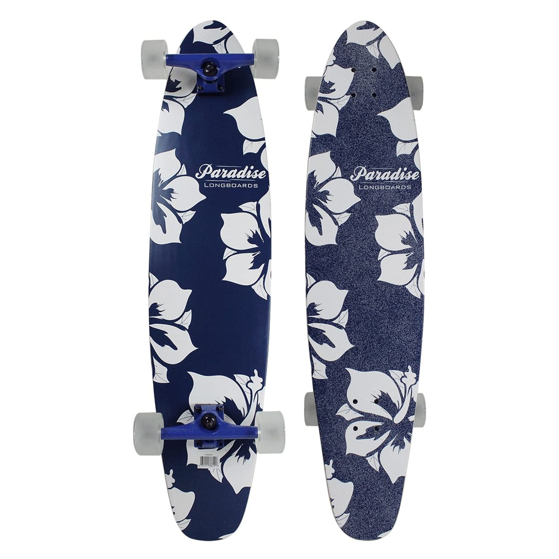 PRODUCT DETAILS Paradise Mallows ロングボード クルーザー コンプリート スケートボード 9" x 40"【商品仕様】・ 種別：ロングボード クルーザー コンプリート・ デッキサイズ：9インチ x 40インチ（約22.86cm x 101.6cm）・ デッキ素材：7層北米メイプル・ トラック：7.0 アルミニウム合金（9.5インチ幅）・ ウィール：Bigfoot Pathfinders 70mm 80A・ ベアリング：ABEC-7・ グリップ：クリアスプレー仕様【特徴】・ デッキ後方に反り上がったキックテールを備えており、クイックなターンやトリック、段差の操作に適しています。・ 7層の北米産メイプルを使用したコンケーブ構造のデッキが、安定したライディングをサポートします。・ 80Aの高反発ソフトウィールにより、速度を維持しながら路面の振動を抑えた滑らかな走行が可能です。・ カービングやクルージング、サーフスタイルなライディングに適した設計の完成品モデルです。【ご注意】・ 海外並行輸入品のため、付属の説明書がある場合は英語表記となります。 ■ 商品について 海外輸入品（説明書は英語表記の場合あり） ■ ご注意 ・掲載画像は実物に近い色味になるよう調整しておりますが、ご利用の環境により差異が生じる場合があります。・複数店舗で在庫を共有しているため、ご注文後に在庫切れとなる場合がございます。 ■ 納期について お届けの目安を必ずご確認ください。 海外正規ルート仕入れ品 海外ブランド ▼ 海外正規ブランド店 正規代理店 ▼ 当 店 ※本商品は並行輸入品です 製造元は正規品と同一のブランド・メーカーです。当店では海外正規ルートより仕入れた商品を取り扱っております。流通ルートが異なるのみで、商品自体に違いはございません。 ── 当店の商品について ── 正規品のみ取り扱い 海外正規店・正規代理店から商品を直接仕入れ、国内に輸入して販売しております。 日本未入荷・海外限定モデルも多数 日本未入荷・海外限定モデルも多数取り扱っております。サイズ・カラー違いや海外限定で販売された製品など、日本では手に入りにくいアイテムをお届けいたします。 お求めやすい価格の理由 海外市場での価格差や流通ルートの違いにより、国内販売価格よりお求めやすくなっております。品質はそのままに、よりお手頃な価格でお届けいたします。 安心保証 ご使用前に万が一、製品に不具合がございました場合は、交換または商品代金のご返金にて対応させていただきます。商品到着後5日以内にご連絡ください。 ご注意 海外からの輸入品となります。海外輸送のため、外箱に軽微なスレ等がある場合がございますが、商品本体には影響ございません。 ※在庫状況は仕入先の在庫情報をもとに出来る限り正確に表示しておりますが、取寄せ商品のため、タイミングによりご注文後に欠品・キャンセルとなる場合がございます。 お探しの商品がございましたら、お気軽にご相談ください。
