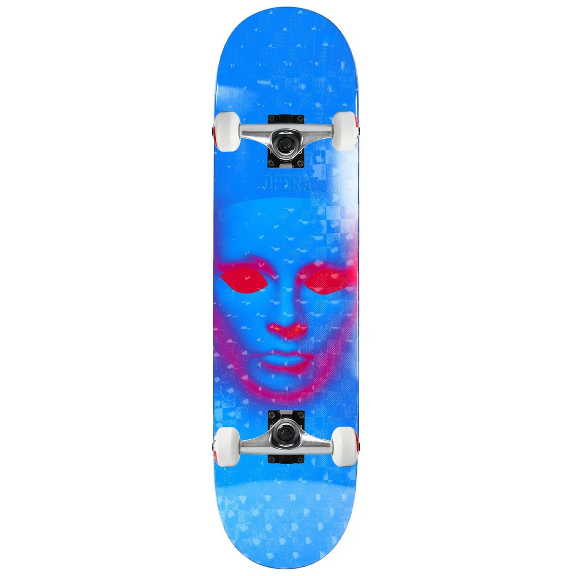 Opera Skateboard Assembly Face Holographic Blue スケートボード コンプリート 8.25インチ