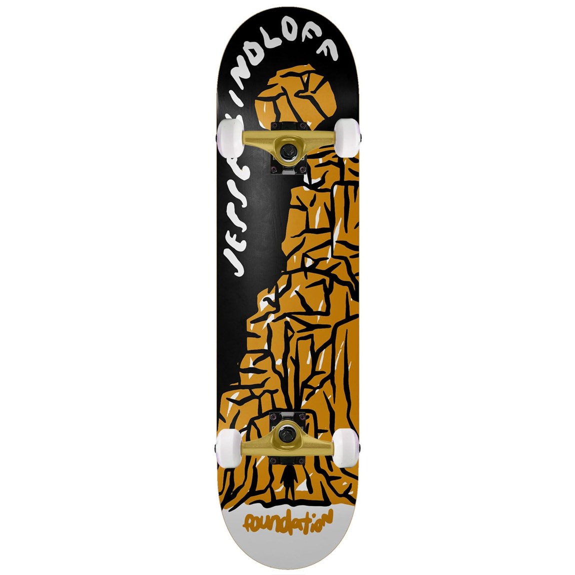 PRODUCT DETAILS Foundation Lindloff Impending Doom スケートボード コンプリート 8.25インチ 8.25" x 32" AJ Dungo デザイン【商品仕様】・ 種別：スケートボード コンプリート（完成品）・ デッキ幅：8.25インチ（約20.96cm）・ デッキ長さ：32インチ（約81.28cm）・ ホイールベース：14.25インチ（約36.20cm）・ 素材：7層北米産メープル・ トラック：Core trucks（アルミニウム製）・ ウィール：52mm 99A TGMロゴ・ ベアリング：Amp ABEC 5・ グリップテープ：Black Diamond【特徴】・ FoundationによるアーティストAJ Dungoのアートワークを採用したモデルです。・ 北米産の7層メープル構造を採用しており、初心者からプロまで幅広いレベルに対応します。・ 軽量なCoreトラックと、ストリートとパークの両方に適した52mm 99Aウィールを組み合わせています。・ ベアリングにはメンテナンスのしやすいラバーシールドを採用したABEC 5規格を搭載しています。・ 組み立て済みの状態でのお届けとなるため、開封後すぐに使用することが可能です。【ご注意】・ 海外並行輸入品のため、付属の説明書がある場合は英語表記となります。 ■ 商品について 海外輸入品（説明書は英語表記の場合あり） ■ ご注意 ・掲載画像は実物に近い色味になるよう調整しておりますが、ご利用の環境により差異が生じる場合があります。・複数店舗で在庫を共有しているため、ご注文後に在庫切れとなる場合がございます。 ■ 納期について お届けの目安を必ずご確認ください。 海外正規ルート仕入れ品 海外ブランド ▼ 海外正規ブランド店 正規代理店 ▼ 当 店 ※本商品は並行輸入品です 製造元は正規品と同一のブランド・メーカーです。当店では海外正規ルートより仕入れた商品を取り扱っております。流通ルートが異なるのみで、商品自体に違いはございません。 ── 当店の商品について ── 正規品のみ取り扱い 海外正規店・正規代理店から商品を直接仕入れ、国内に輸入して販売しております。 日本未入荷・海外限定モデルも多数 日本未入荷・海外限定モデルも多数取り扱っております。サイズ・カラー違いや海外限定で販売された製品など、日本では手に入りにくいアイテムをお届けいたします。 お求めやすい価格の理由 海外市場での価格差や流通ルートの違いにより、国内販売価格よりお求めやすくなっております。品質はそのままに、よりお手頃な価格でお届けいたします。 安心保証 ご使用前に万が一、製品に不具合がございました場合は、交換または商品代金のご返金にて対応させていただきます。商品到着後5日以内にご連絡ください。 ご注意 海外からの輸入品となります。海外輸送のため、外箱に軽微なスレ等がある場合がございますが、商品本体には影響ございません。 ※在庫状況は仕入先の在庫情報をもとに出来る限り正確に表示しておりますが、取寄せ商品のため、タイミングによりご注文後に欠品・キャンセルとなる場合がございます。 お探しの商品がございましたら、お気軽にご相談ください。