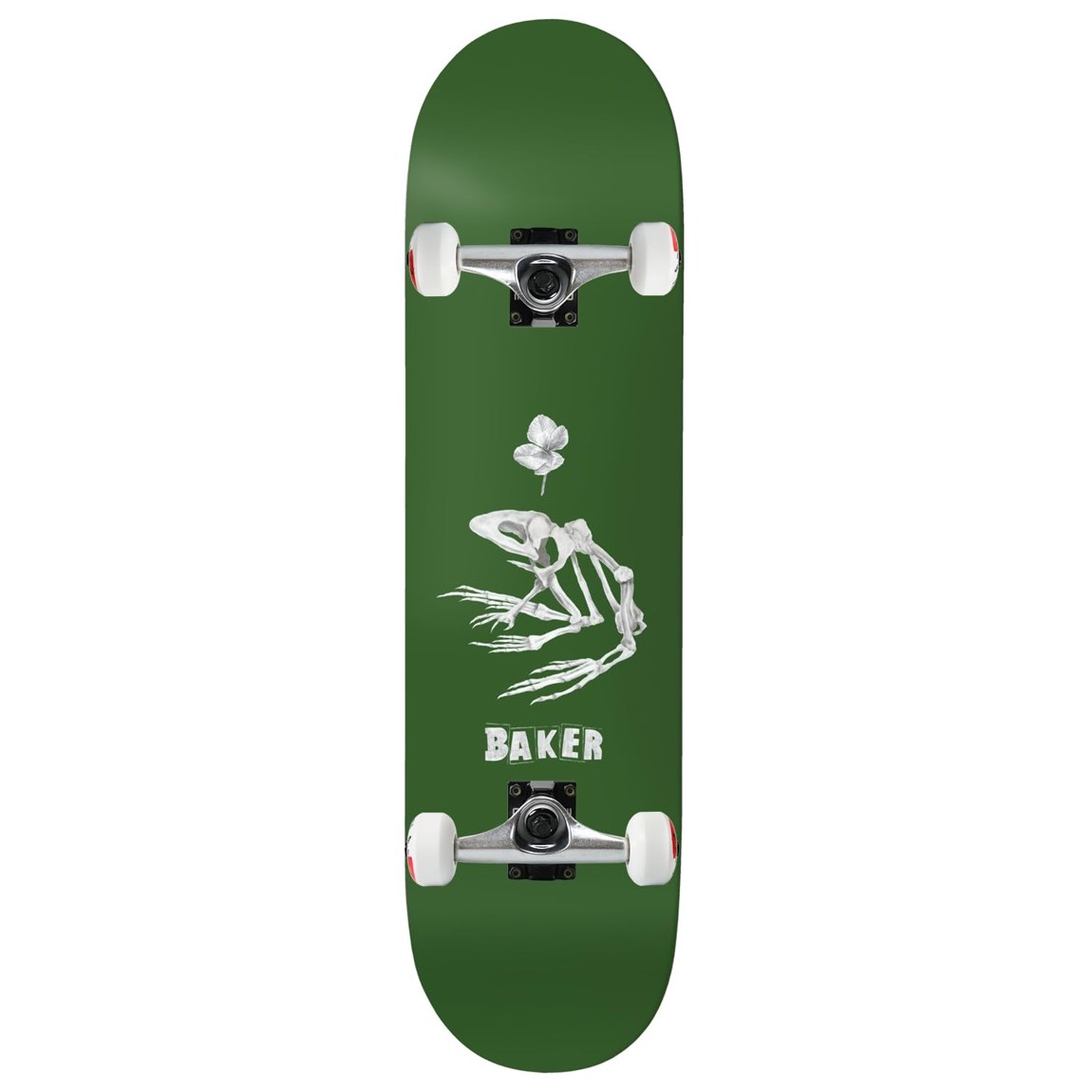 PRODUCT DETAILS BAKER Casper Brooker Swamped B2 Green 8.38インチ スケートボード コンプリート【商品仕様】・ 種別：スケートボード コンプリート（完成品）・ デッキ幅：8.38インチ（約21.28cm）・ デッキ全長：32インチ（約81.28cm）・ ホイールベース：14.5インチ（約36.83cm）・ 素材：北米産メイプル 7層・ トラック：CORE トラック（軽量アルミニウム製）・ ウィール：52mm 99A（TGMロゴ）・ ベアリング：Amp ABEC 5・ グリップテープ：Black Diamond・ 対象：初心者からプロまで【特徴】・ ノーズとテールがスクエア（四角形）に近いB2シェイプを採用しており、足元の感覚を捉えやすい形状です。・ 強めの傾斜（スティープコンケーブ）が付いた北米産メイプルデッキにより、クイックな反応を実現しています。・ ストリートとパークのどちらにも対応可能な硬度99Aの52mmウィールを装備しています。・ プロの手によってメーカー仕様に組み立てられているため、箱から出してすぐに使用可能です。【ご注意】・ 海外並行輸入品のため、付属の説明書がある場合は英語表記となります。 ■ 商品について 海外輸入品（説明書は英語表記の場合あり） ■ ご注意 ・掲載画像は実物に近い色味になるよう調整しておりますが、ご利用の環境により差異が生じる場合があります。・複数店舗で在庫を共有しているため、ご注文後に在庫切れとなる場合がございます。 ■ 納期について お届けの目安を必ずご確認ください。 海外正規ルート仕入れ品 海外ブランド ▼ 海外正規ブランド店 正規代理店 ▼ 当 店 ※本商品は並行輸入品です 製造元は正規品と同一のブランド・メーカーです。当店では海外正規ルートより仕入れた商品を取り扱っております。流通ルートが異なるのみで、商品自体に違いはございません。 ── 当店の商品について ── 正規品のみ取り扱い 海外正規店・正規代理店から商品を直接仕入れ、国内に輸入して販売しております。 日本未入荷・海外限定モデルも多数 日本未入荷・海外限定モデルも多数取り扱っております。サイズ・カラー違いや海外限定で販売された製品など、日本では手に入りにくいアイテムをお届けいたします。 お求めやすい価格の理由 海外市場での価格差や流通ルートの違いにより、国内販売価格よりお求めやすくなっております。品質はそのままに、よりお手頃な価格でお届けいたします。 安心保証 ご使用前に万が一、製品に不具合がございました場合は、交換または商品代金のご返金にて対応させていただきます。商品到着後5日以内にご連絡ください。 ご注意 海外からの輸入品となります。海外輸送のため、外箱に軽微なスレ等がある場合がございますが、商品本体には影響ございません。 ※在庫状況は仕入先の在庫情報をもとに出来る限り正確に表示しておりますが、取寄せ商品のため、タイミングによりご注文後に欠品・キャンセルとなる場合がございます。 お探しの商品がございましたら、お気軽にご相談ください。