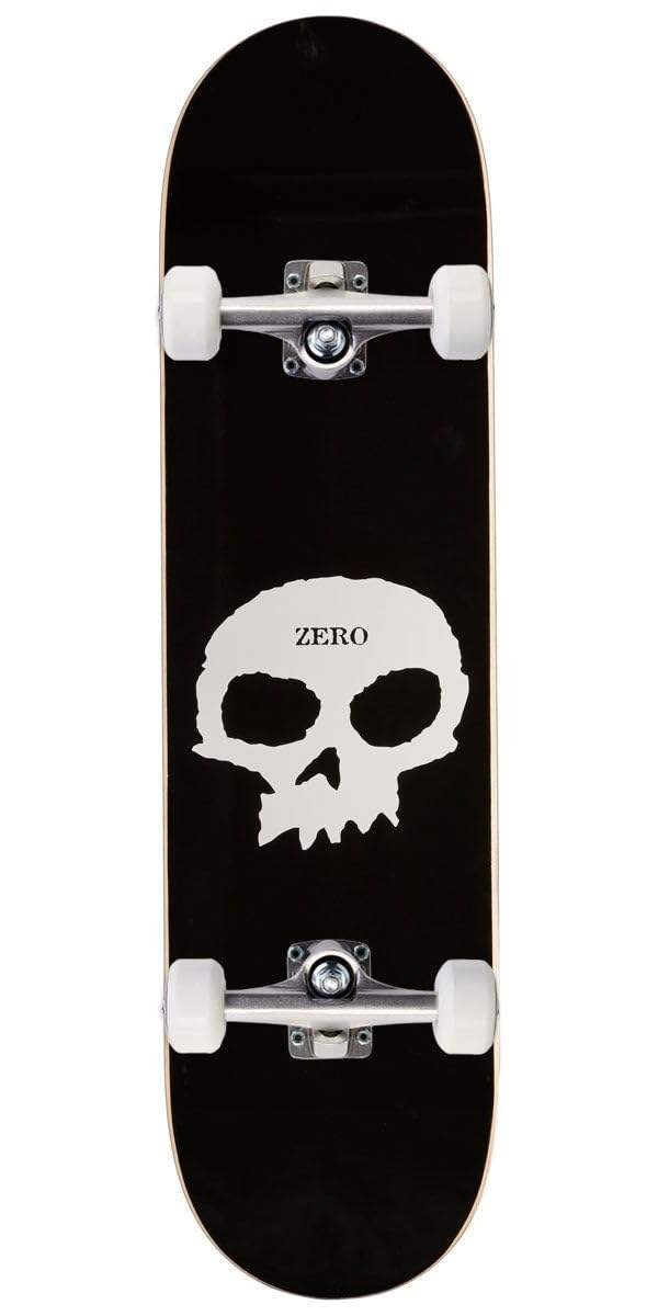 PRODUCT DETAILS Zero Single Skull スケートボード コンプリート 8.00" 完成品【商品仕様】・ 種別：スケートボード コンプリート（完成品）・ デッキ幅：8.00インチ（約20.32cm）・ デッキ長：31.5インチ（約80.01cm）・ ホイールベース：14.25インチ（約36.19cm）・ ブランド：Zero【特徴】・ Zeroを象徴するクラシックなSingle Skullグラフィックを採用したモデルです。・ デッキ、トラック、ウィール、ベアリングが組み上げられた完成品セットです。・ ストリート走行やスケートパークでの使用に適した標準的なサイズ構成です。・ 初心者から経験者まで幅広く対応する汎用性の高い設計です。【ご注意】・ 海外並行輸入品のため、付属の説明書がある場合は英語表記となります。 ■ 商品について 海外輸入品（説明書は英語表記の場合あり） ■ ご注意 ・掲載画像は実物に近い色味になるよう調整しておりますが、ご利用の環境により差異が生じる場合があります。・複数店舗で在庫を共有しているため、ご注文後に在庫切れとなる場合がございます。 ■ 納期について お届けの目安を必ずご確認ください。 海外正規ルート仕入れ品 海外ブランド ▼ 海外正規ブランド店 正規代理店 ▼ 当 店 ※本商品は並行輸入品です 製造元は正規品と同一のブランド・メーカーです。当店では海外正規ルートより仕入れた商品を取り扱っております。流通ルートが異なるのみで、商品自体に違いはございません。 ── 当店の商品について ── 正規品のみ取り扱い 海外正規店・正規代理店から商品を直接仕入れ、国内に輸入して販売しております。 日本未入荷・海外限定モデルも多数 日本未入荷・海外限定モデルも多数取り扱っております。サイズ・カラー違いや海外限定で販売された製品など、日本では手に入りにくいアイテムをお届けいたします。 お求めやすい価格の理由 海外市場での価格差や流通ルートの違いにより、国内販売価格よりお求めやすくなっております。品質はそのままに、よりお手頃な価格でお届けいたします。 安心保証 ご使用前に万が一、製品に不具合がございました場合は、交換または商品代金のご返金にて対応させていただきます。商品到着後5日以内にご連絡ください。 ご注意 海外からの輸入品となります。海外輸送のため、外箱に軽微なスレ等がある場合がございますが、商品本体には影響ございません。 ※在庫状況は仕入先の在庫情報をもとに出来る限り正確に表示しておりますが、取寄せ商品のため、タイミングによりご注文後に欠品・キャンセルとなる場合がございます。 お探しの商品がございましたら、お気軽にご相談ください。