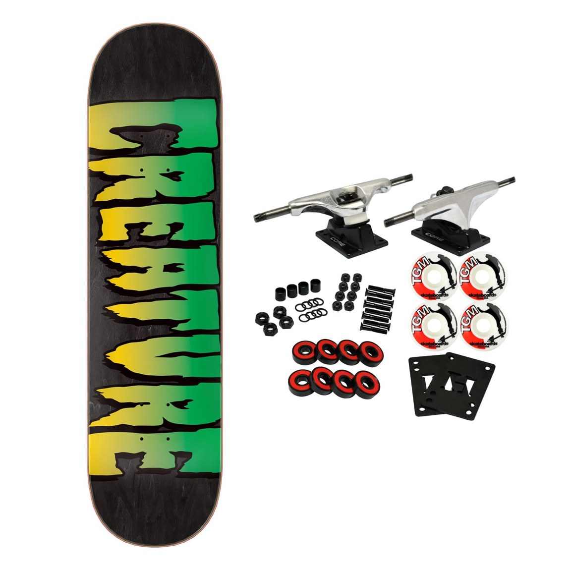 Creature Logo Stumps スケートボード コンプリート 8.51" x 31.88" Assorted