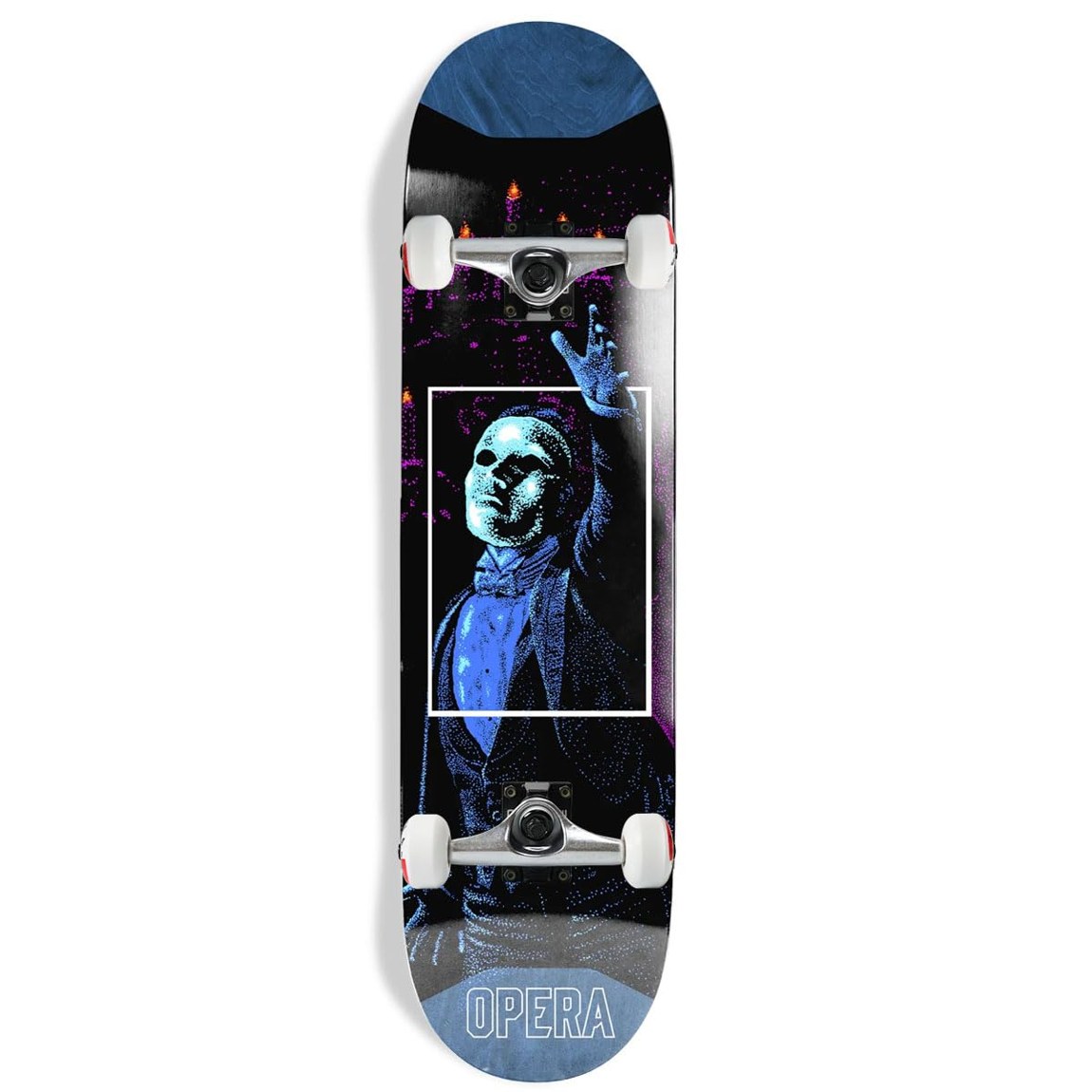 Opera Skateboard Opus Pop Slick Black/Blue 8.625" x 32" スケートボード コンプリート