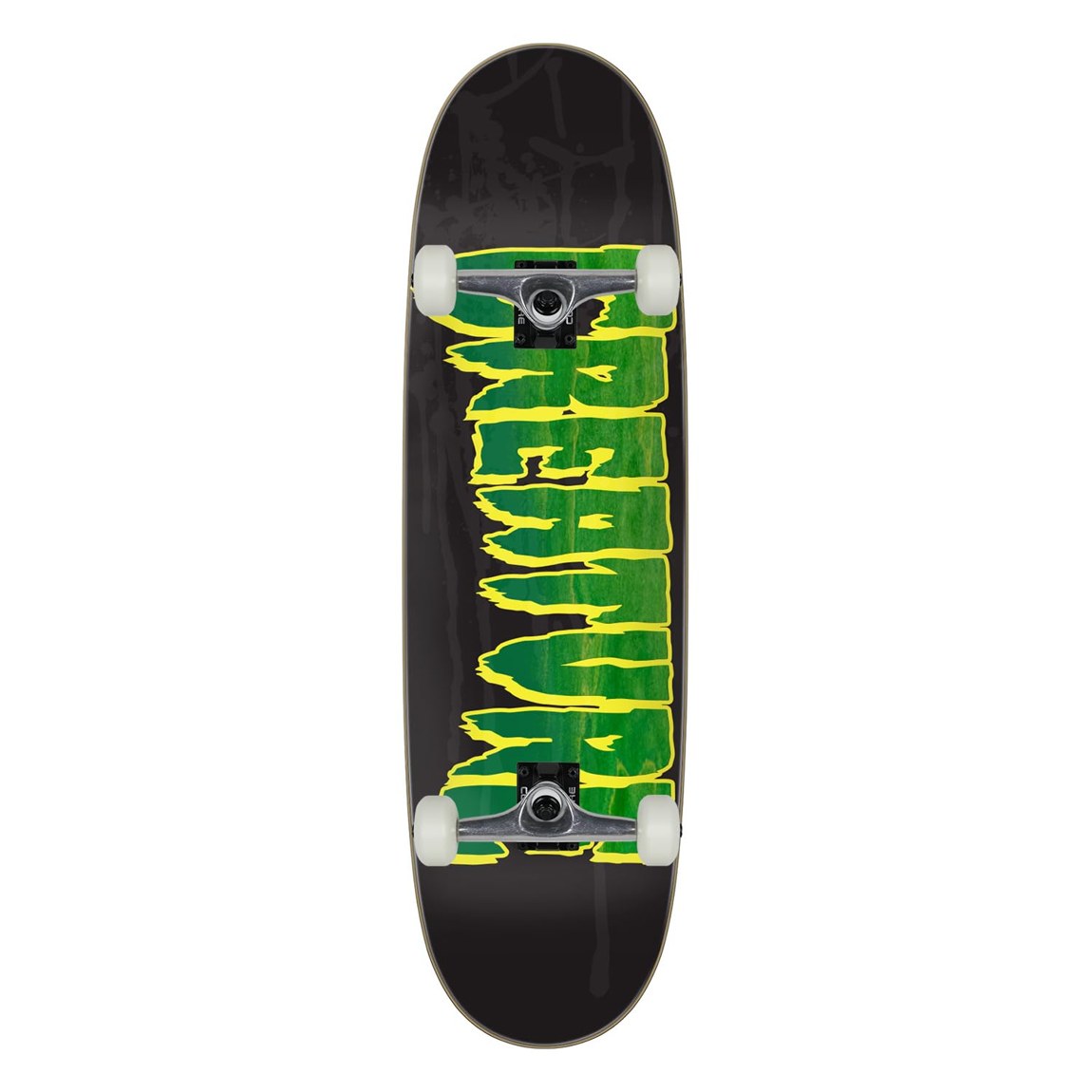 PRODUCT DETAILS Creature Logo Spray Black スケートボード コンプリート 9.0" x 32"【商品仕様】・ 種別：スケートボード（コンプリート・完成品）・ デッキ幅：9.0インチ（約22.86cm）・ デッキ長さ：32.0インチ（約81.28cm）・ ホイールベース：13.875インチ（約35.24cm）・ 素材：7枚合板（北米産メイプル）・ トラック：Core製トラック（アルミニウム合金）・ ウィール：52mm 99A・ ベアリング：Amp ABEC 5・ コンケーブ：ATV（ミディアムデプス）【特徴】・ 北米産のメイプル材をエポキシ樹脂で個別にプレスし、耐久性と一貫したコンケーブ形状を維持する構造です。・ ノーズとテールのキックが対称的なATVコンケーブを採用し、ストリートやパークなど様々な地形で使用可能です。・ 軽量なCoreトラックとABEC 5規格のAmpベアリングが付属しており、初心者からプロまで対応する構成です。・ メーカー仕様に基づき組み立てられた状態で出荷されるため、開封後すぐに走行が可能です。【ご注意】・ 海外並行輸入品のため、付属の説明書がある場合は英語表記となります。 ■ 商品について 海外輸入品（説明書は英語表記の場合あり） ■ ご注意 ・掲載画像は実物に近い色味になるよう調整しておりますが、ご利用の環境により差異が生じる場合があります。・複数店舗で在庫を共有しているため、ご注文後に在庫切れとなる場合がございます。 ■ 納期について お届けの目安を必ずご確認ください。 海外正規ルート仕入れ品 海外ブランド ▼ 海外正規ブランド店 正規代理店 ▼ 当 店 ※本商品は並行輸入品です 製造元は正規品と同一のブランド・メーカーです。当店では海外正規ルートより仕入れた商品を取り扱っております。流通ルートが異なるのみで、商品自体に違いはございません。 ── 当店の商品について ── 正規品のみ取り扱い 海外正規店・正規代理店から商品を直接仕入れ、国内に輸入して販売しております。 日本未入荷・海外限定モデルも多数 日本未入荷・海外限定モデルも多数取り扱っております。サイズ・カラー違いや海外限定で販売された製品など、日本では手に入りにくいアイテムをお届けいたします。 お求めやすい価格の理由 海外市場での価格差や流通ルートの違いにより、国内販売価格よりお求めやすくなっております。品質はそのままに、よりお手頃な価格でお届けいたします。 安心保証 ご使用前に万が一、製品に不具合がございました場合は、交換または商品代金のご返金にて対応させていただきます。商品到着後5日以内にご連絡ください。 ご注意 海外からの輸入品となります。海外輸送のため、外箱に軽微なスレ等がある場合がございますが、商品本体には影響ございません。 ※在庫状況は仕入先の在庫情報をもとに出来る限り正確に表示しておりますが、取寄せ商品のため、タイミングによりご注文後に欠品・キャンセルとなる場合がございます。 お探しの商品がございましたら、お気軽にご相談ください。