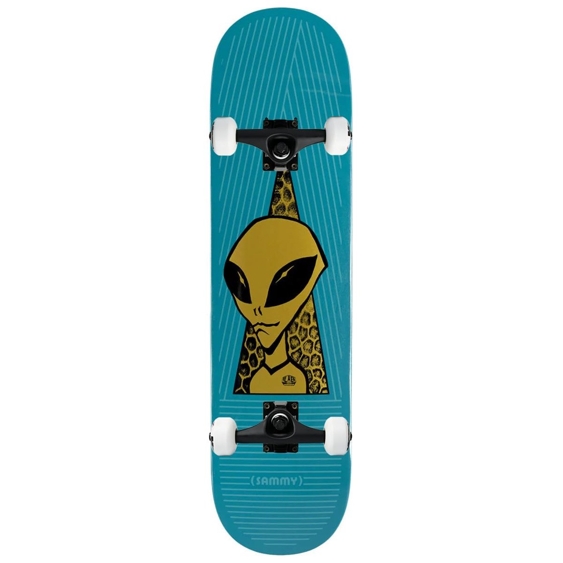 PRODUCT DETAILS Alien Workshop Sammy Montano Visitor Gold コンプリート スケートボード 8.0インチ【商品仕様】・ 種別：スケートボード コンプリート（完成品）・ デッキ幅：8.0インチ（約20.32cm）・ デッキ長：31.625インチ（約80.33cm）・ ホイールベース：14.125インチ（約35.88cm）・ 素材：7層北米メイプル・ トラック：Core製トラック（軽量アルミニウム合金・グレード8スチール製キングピン）・ ウィール：52mm 99A・ ベアリング：Amp ABEC 5・ グリップテープ：Black Diamond・ 対象：初心者からプロまで【特徴】・ 北米産の7枚合板メイプルを使用し、扱いやすいミディアムコンケーブを採用したデッキです。・ 軽量かつ高強度のCoreトラックに、反発力の高いUSA製ブッシュとピボットカップを装備しています。・ ウィールはストリートとパークの両方に対応可能な52mm 99Aサイズを採用しています。・ メンテナンス可能なラバーシールドを備えたABEC 5規格の高速ベアリングを搭載しています。・ プロによる組み立て済みモデルのため、箱から出してすぐに使用可能です。【ご注意】・ 海外並行輸入品のため、付属の説明書がある場合は英語表記となります。 ■ 商品について 海外輸入品（説明書は英語表記の場合あり） ■ ご注意 ・掲載画像は実物に近い色味になるよう調整しておりますが、ご利用の環境により差異が生じる場合があります。・複数店舗で在庫を共有しているため、ご注文後に在庫切れとなる場合がございます。 ■ 納期について お届けの目安を必ずご確認ください。 海外正規ルート仕入れ品 海外ブランド ▼ 海外正規ブランド店 正規代理店 ▼ 当 店 ※本商品は並行輸入品です 製造元は正規品と同一のブランド・メーカーです。当店では海外正規ルートより仕入れた商品を取り扱っております。流通ルートが異なるのみで、商品自体に違いはございません。 ── 当店の商品について ── 正規品のみ取り扱い 海外正規店・正規代理店から商品を直接仕入れ、国内に輸入して販売しております。 日本未入荷・海外限定モデルも多数 日本未入荷・海外限定モデルも多数取り扱っております。サイズ・カラー違いや海外限定で販売された製品など、日本では手に入りにくいアイテムをお届けいたします。 お求めやすい価格の理由 海外市場での価格差や流通ルートの違いにより、国内販売価格よりお求めやすくなっております。品質はそのままに、よりお手頃な価格でお届けいたします。 安心保証 ご使用前に万が一、製品に不具合がございました場合は、交換または商品代金のご返金にて対応させていただきます。商品到着後5日以内にご連絡ください。 ご注意 海外からの輸入品となります。海外輸送のため、外箱に軽微なスレ等がある場合がございますが、商品本体には影響ございません。 ※在庫状況は仕入先の在庫情報をもとに出来る限り正確に表示しておりますが、取寄せ商品のため、タイミングによりご注文後に欠品・キャンセルとなる場合がございます。 お探しの商品がございましたら、お気軽にご相談ください。