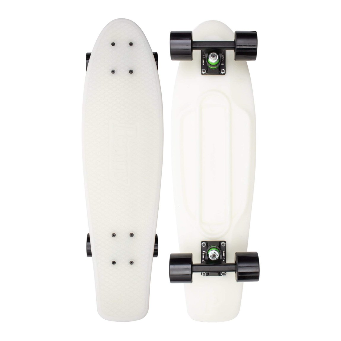 PRODUCT DETAILS Penny Australia Casper Glow Board クルーザー スケートボード 27インチ【商品仕様】・ 種別：クルーザー スケートボード・ サイズ：27インチ（全長 約68.5cm）・ デッキ素材：プラスチック・ ウィール：59mm 83A・ ベアリング：ABEC 7・ 構成：完成品（コンプリート）【特徴】・ 独自のプラスチック素材を使用し、柔軟性と強度を両立させたデッキです。・ 暗闇で発光する蓄光素材（Glow）を採用したモデルです。・ 59mm 83Aのウィールを装備し、滑らかな走行をサポートします。・ ABEC 7のステンレススチールベアリングを搭載しています。・ 街乗りやクルージングに適した、安定感のある27インチサイズです。【ご注意】・ 海外並行輸入品のため、付属の説明書がある場合は英語表記となります。 ■ 商品について 海外輸入品（説明書は英語表記の場合あり） ■ ご注意 ・掲載画像は実物に近い色味になるよう調整しておりますが、ご利用の環境により差異が生じる場合があります。・複数店舗で在庫を共有しているため、ご注文後に在庫切れとなる場合がございます。 ■ 納期について お届けの目安を必ずご確認ください。 海外正規ルート仕入れ品 海外ブランド ▼ 海外正規ブランド店 正規代理店 ▼ 当 店 ※本商品は並行輸入品です 製造元は正規品と同一のブランド・メーカーです。当店では海外正規ルートより仕入れた商品を取り扱っております。流通ルートが異なるのみで、商品自体に違いはございません。 ── 当店の商品について ── 正規品のみ取り扱い 海外正規店・正規代理店から商品を直接仕入れ、国内に輸入して販売しております。 日本未入荷・海外限定モデルも多数 日本未入荷・海外限定モデルも多数取り扱っております。サイズ・カラー違いや海外限定で販売された製品など、日本では手に入りにくいアイテムをお届けいたします。 お求めやすい価格の理由 海外市場での価格差や流通ルートの違いにより、国内販売価格よりお求めやすくなっております。品質はそのままに、よりお手頃な価格でお届けいたします。 安心保証 ご使用前に万が一、製品に不具合がございました場合は、交換または商品代金のご返金にて対応させていただきます。商品到着後5日以内にご連絡ください。 ご注意 海外からの輸入品となります。海外輸送のため、外箱に軽微なスレ等がある場合がございますが、商品本体には影響ございません。 ※在庫状況は仕入先の在庫情報をもとに出来る限り正確に表示しておりますが、取寄せ商品のため、タイミングによりご注文後に欠品・キャンセルとなる場合がございます。 お探しの商品がございましたら、お気軽にご相談ください。