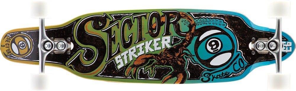 Sector 9 Striker ロングボード スケートボード コンプリート Blue