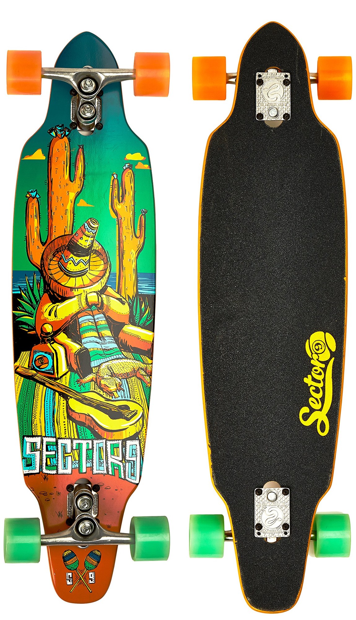 PRODUCT DETAILS Sector 9 Tempest Longboard Complete 36インチ 9.1インチ スケートボード【商品仕様】・ 種別：ロングボード（コンプリート/完成品）・ デッキサイズ：長さ 36インチ（約91.44cm）× 幅 9.1インチ（約23.11cm）・ ホイールベース：22.6インチ（約57.40cm）・ トラック：9.0 Gullwing Sidewinder II・ ウィール：69mm 78A Nineball Slalom Wheels・ ベアリング：ABEC 5 PDP・ ハードウェア：0.5インチ 硬化スチール製ボルト【特徴】・ Sector 9のTempestモデル。組み立て済みのコンプリートセットのため、届いてすぐにご使用いただけます。・ 特徴的なGullwing Sidewinder IIトラックを搭載。独自の2箇所にピボットを持つ構造により、深いターンやサーフィンのようなカービングを楽しめます。・ 69mmのソフトウィールを採用しており、路面の振動を吸収しやすく、安定したスムーズな走行が可能です。・ クルージングやカービング、スラロームなど、街乗りからアクティブなライディングまで幅広く対応します。【ご注意】・ 海外並行輸入品のため、付属の説明書がある場合は英語表記となります。 ■ 商品について 海外輸入品（説明書は英語表記の場合あり） ■ ご注意 ・掲載画像は実物に近い色味になるよう調整しておりますが、ご利用の環境により差異が生じる場合があります。・複数店舗で在庫を共有しているため、ご注文後に在庫切れとなる場合がございます。 ■ 納期について お届けの目安を必ずご確認ください。 海外正規ルート仕入れ品 海外ブランド ▼ 海外正規ブランド店 正規代理店 ▼ 当 店 ※本商品は並行輸入品です 製造元は正規品と同一のブランド・メーカーです。当店では海外正規ルートより仕入れた商品を取り扱っております。流通ルートが異なるのみで、商品自体に違いはございません。 ── 当店の商品について ── 正規品のみ取り扱い 海外正規店・正規代理店から商品を直接仕入れ、国内に輸入して販売しております。 日本未入荷・海外限定モデルも多数 日本未入荷・海外限定モデルも多数取り扱っております。サイズ・カラー違いや海外限定で販売された製品など、日本では手に入りにくいアイテムをお届けいたします。 お求めやすい価格の理由 海外市場での価格差や流通ルートの違いにより、国内販売価格よりお求めやすくなっております。品質はそのままに、よりお手頃な価格でお届けいたします。 安心保証 ご使用前に万が一、製品に不具合がございました場合は、交換または商品代金のご返金にて対応させていただきます。商品到着後5日以内にご連絡ください。 ご注意 海外からの輸入品となります。海外輸送のため、外箱に軽微なスレ等がある場合がございますが、商品本体には影響ございません。 ※在庫状況は仕入先の在庫情報をもとに出来る限り正確に表示しておりますが、取寄せ商品のため、タイミングによりご注文後に欠品・キャンセルとなる場合がございます。 お探しの商品がございましたら、お気軽にご相談ください。