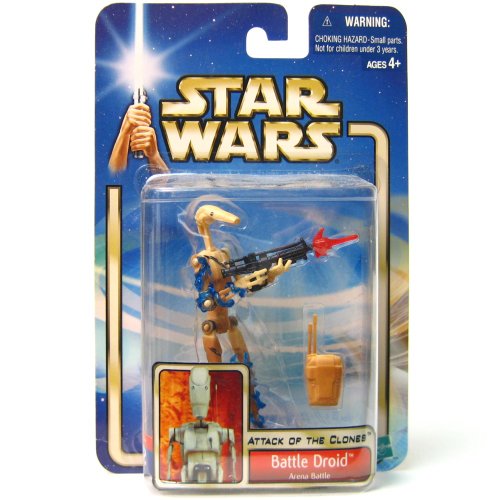 スターウォーズ クローンの攻撃 バトル・ドロイド アリーナ・バトル フィギュア Star Wars Battle Droid ビニール製