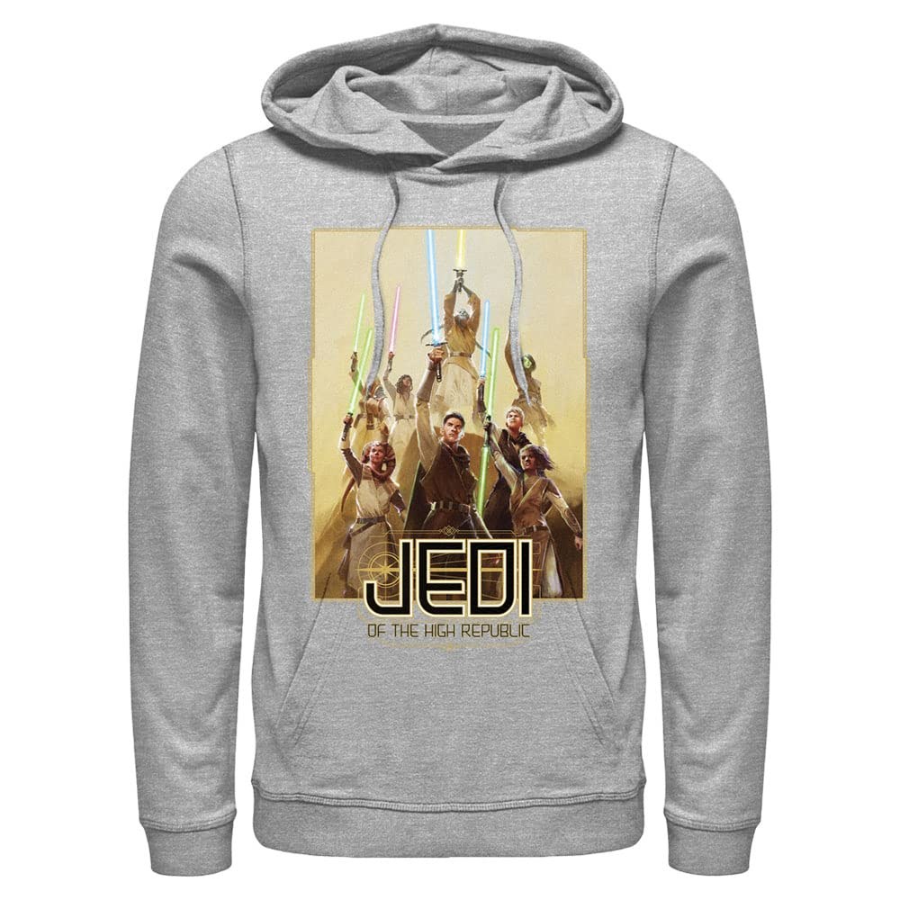 スターウォーズ ハイ・リパブリック High Republic ジェダイ JEDI OF THE HIGH REPUBLIC GROUP プルオーバーパーカー アスレチックヘザー 長袖 メンズ