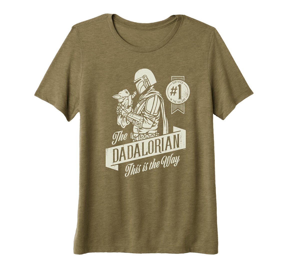 スターウォーズ マンダロリアン The Mandalorian グローグー Grogu Dadalorian 父の日 デザイン Tシャツ 半袖 レディース
