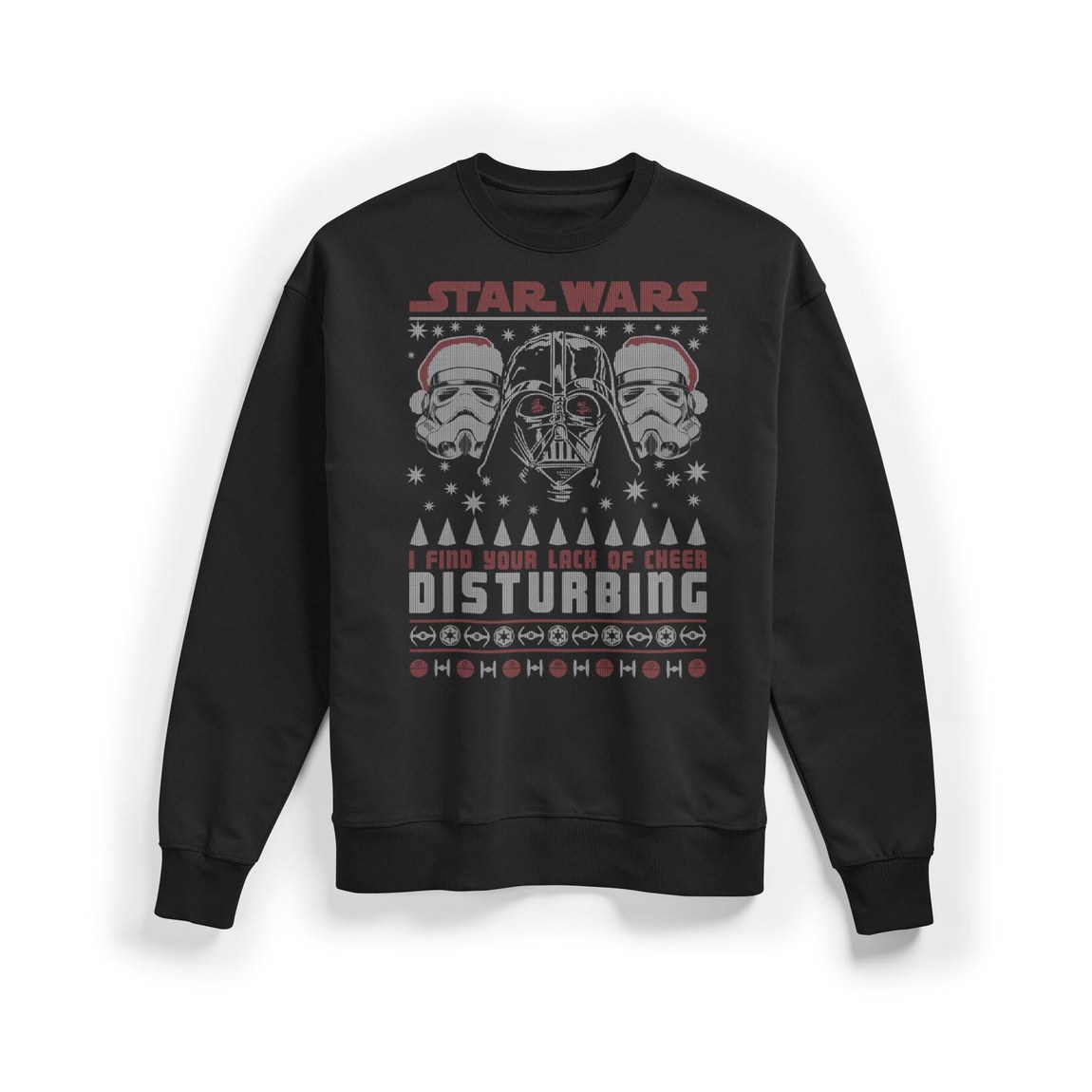 スターウォーズ Star Wars ダース・ベイダー ストームトルーパー アグリークリスマス Lack of Cheer スウェット 長袖 ユニセックス
