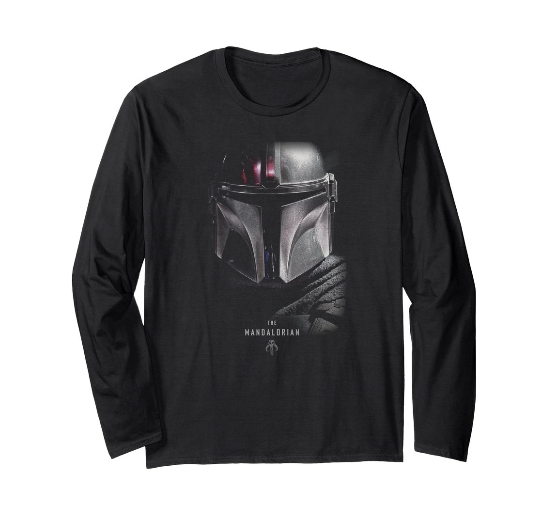 スターウォーズ マンダロリアン The Mandalorian ダーク ポートレート ロングTシャツ 長袖 ユニセックス