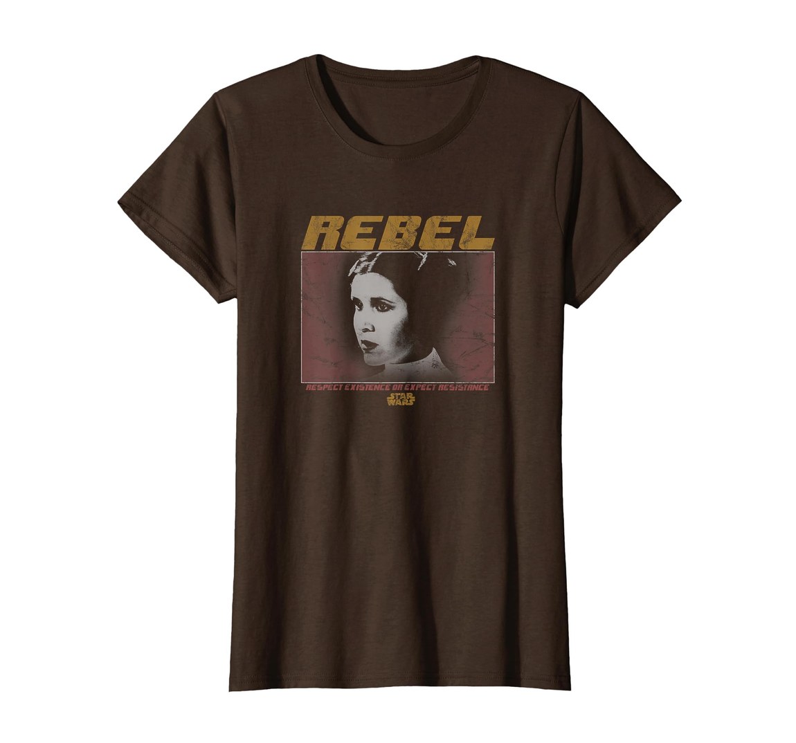 スターウォーズ プリンセス・レイア Princess Leia Rebel Respect Existence 前後プリント Tシャツ 半袖 レディース